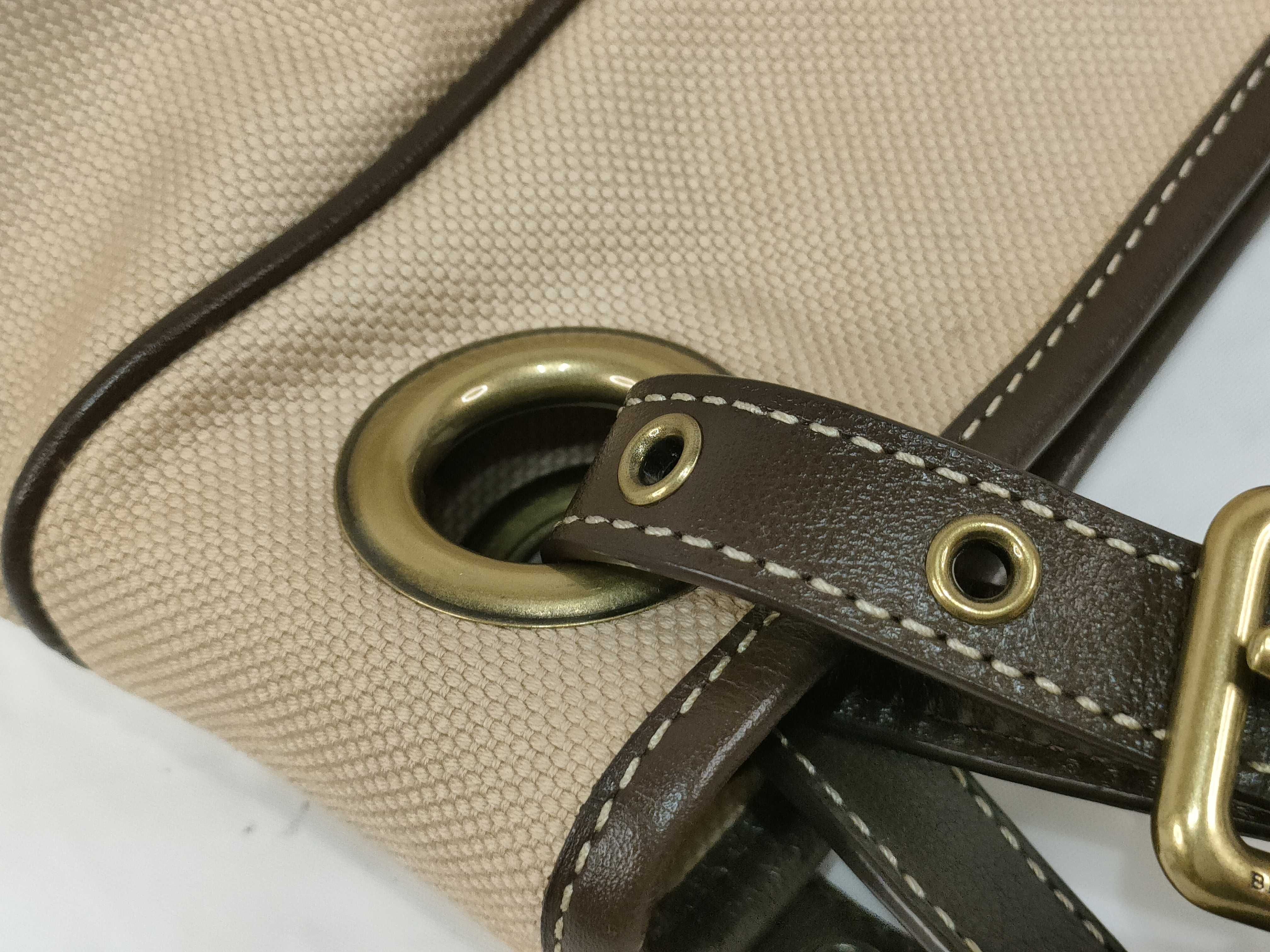 tote bag, beige and brown handbag — view 5