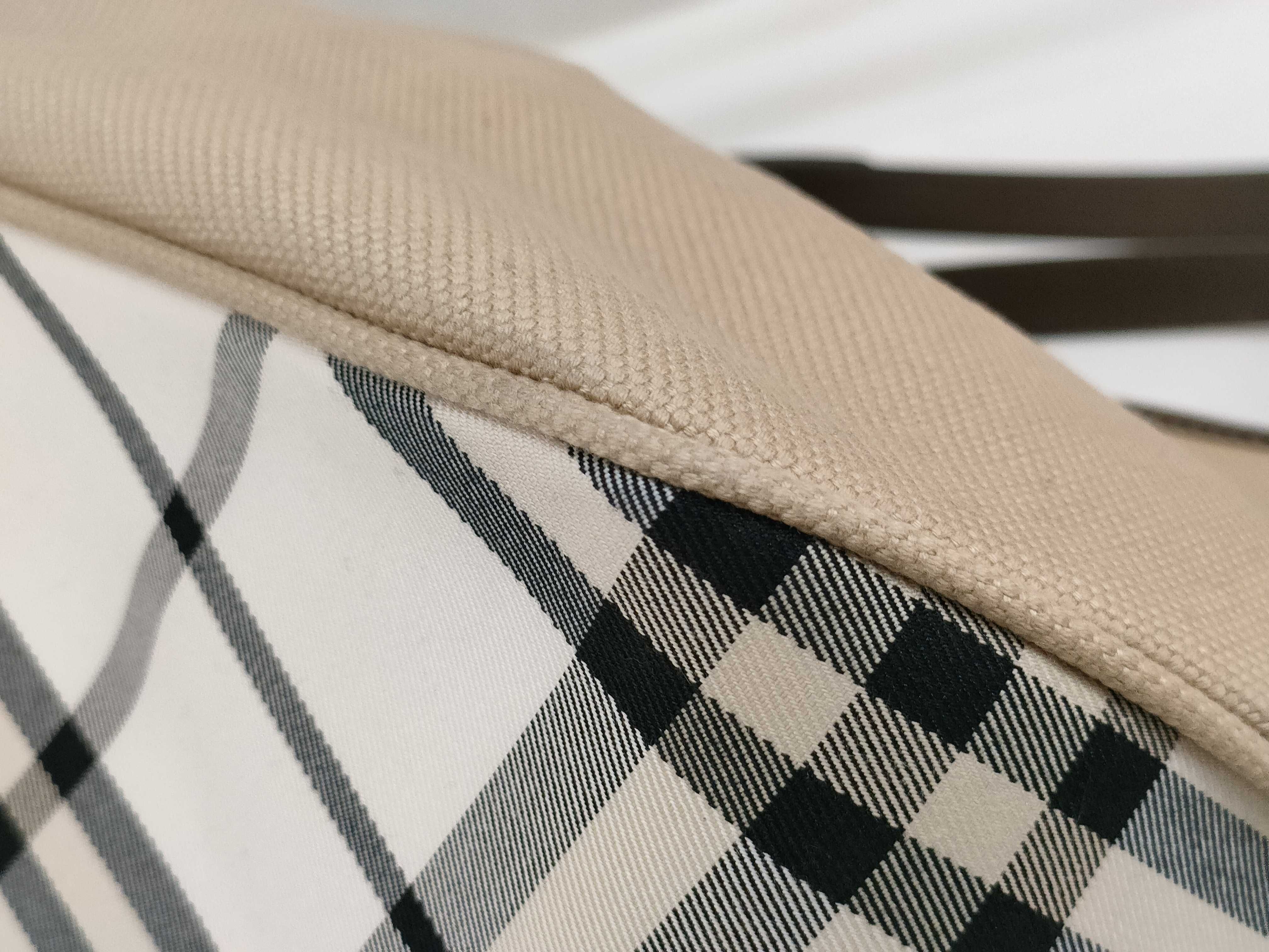 tote bag, beige and brown handbag — view 6