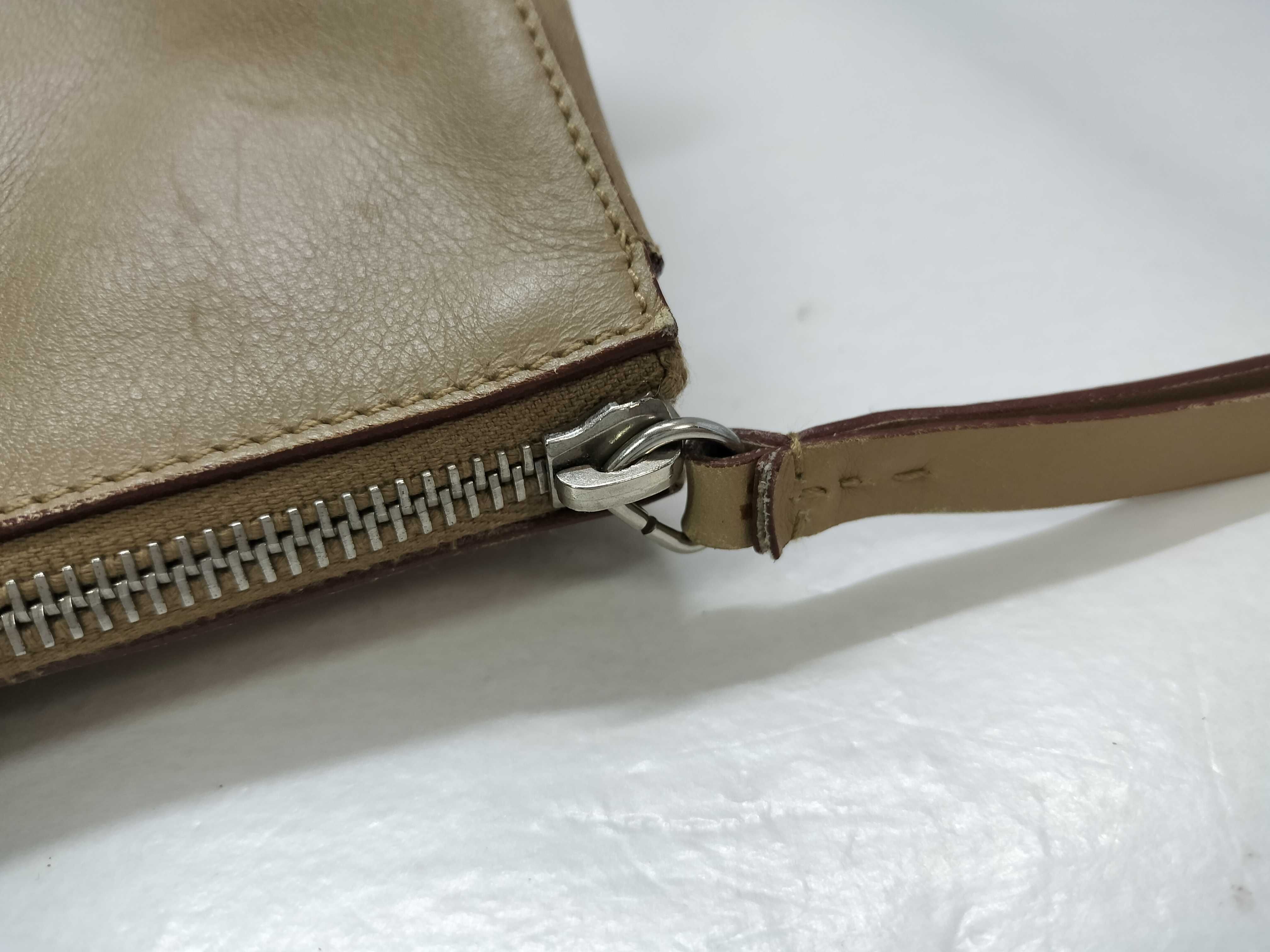 leather handbag, white, no tag, tote bag — view 15