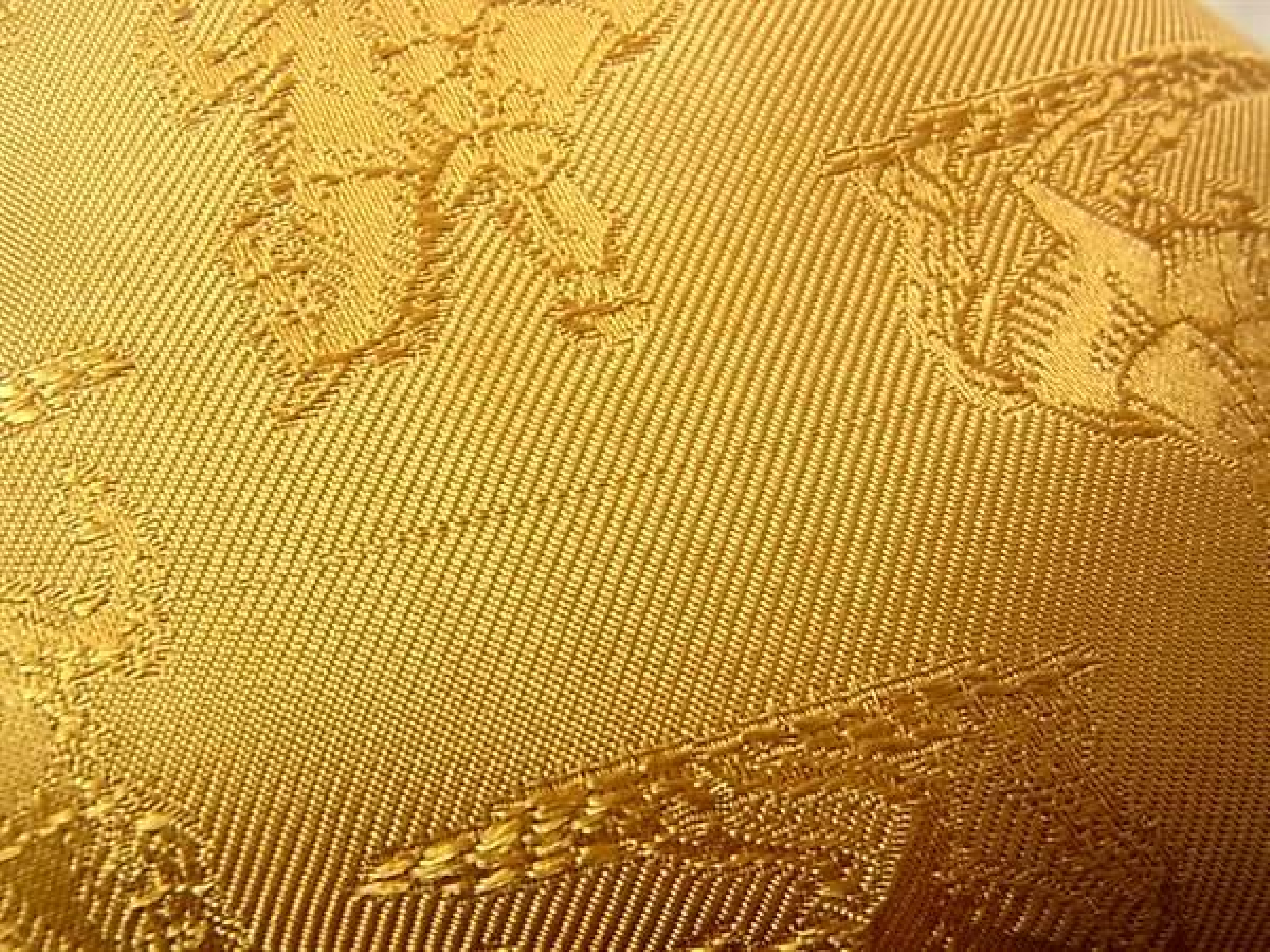 LINSTRVCTION DV ROY KARE90 100% Silk Large Scarf Stole Shawl Gold EA4063 Other Accessories — view 6