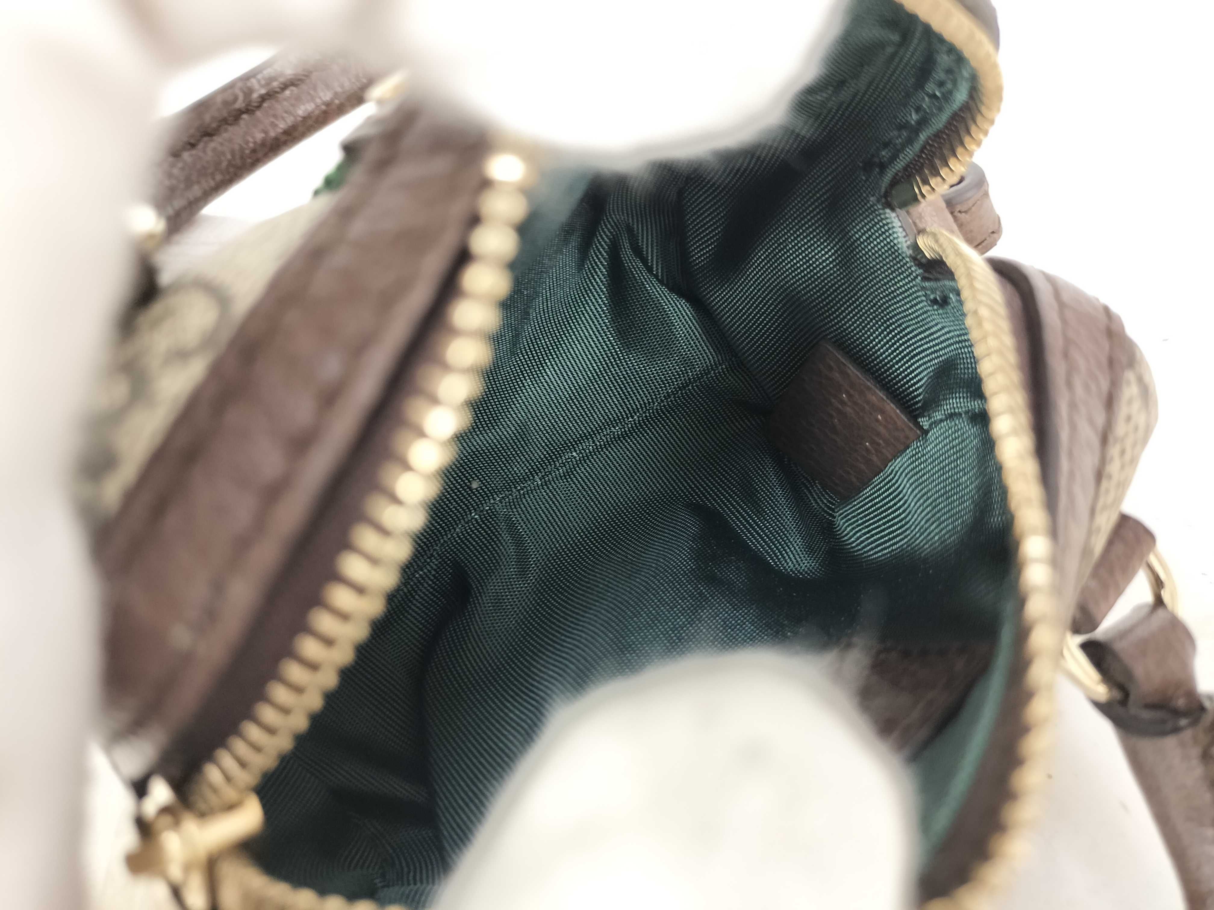 GG Supreme Unused Ophidia Mini Boston Bag with Charm and Other Accessories — view 11
