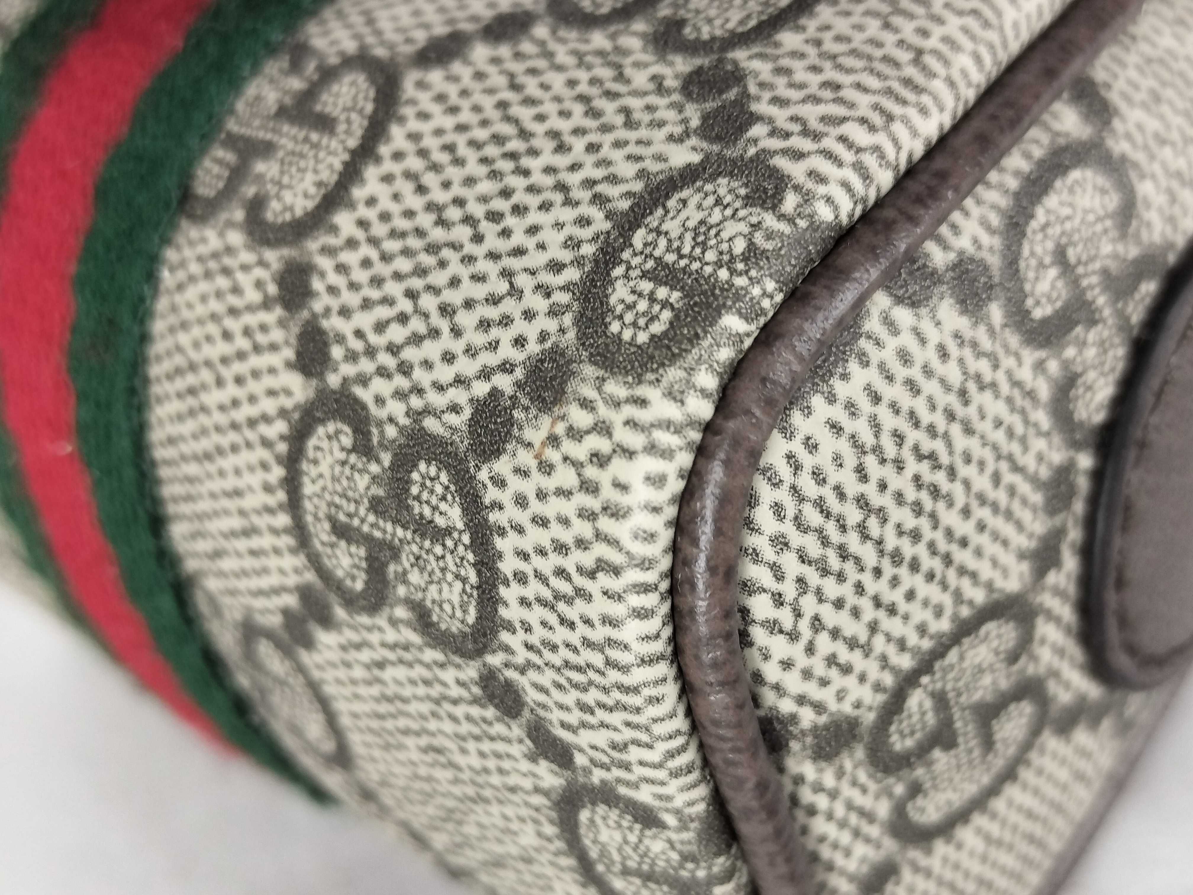 GG Supreme Unused Ophidia Mini Boston Bag with Charm and Other Accessories — view 8