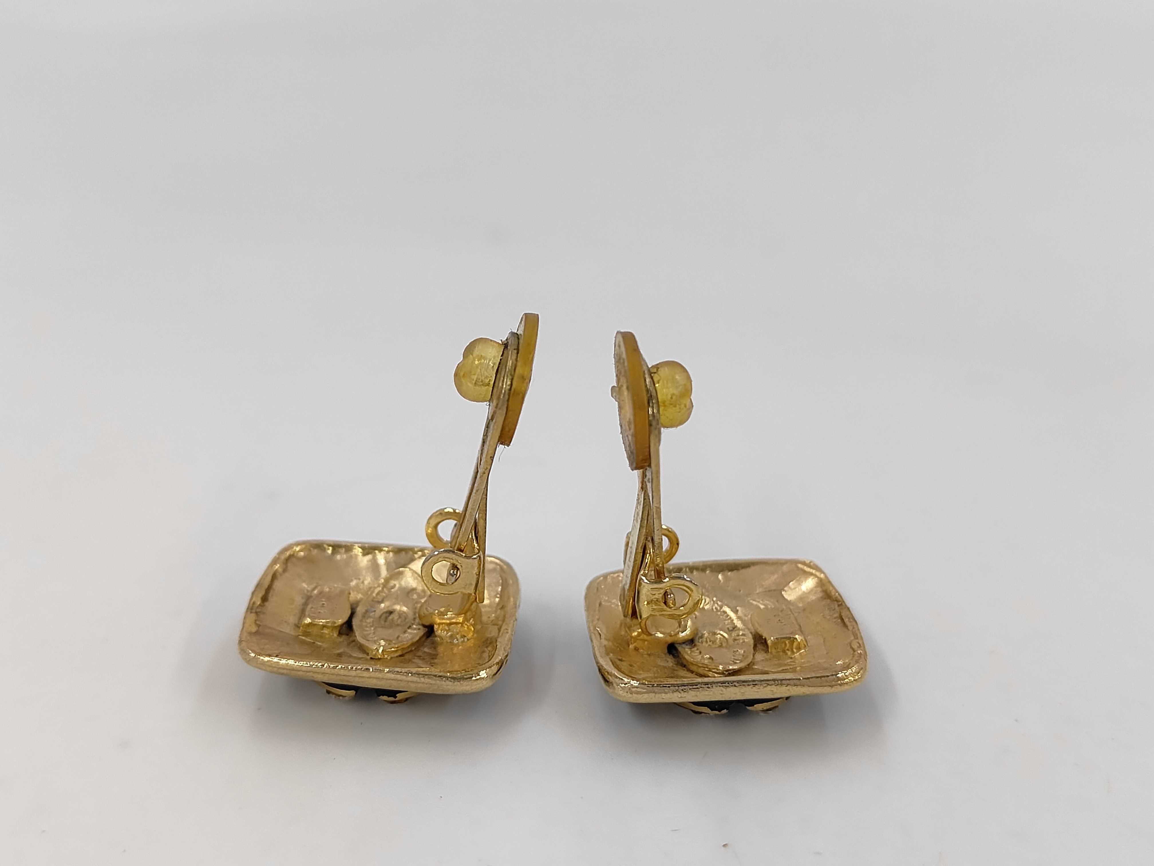 Cocomark rhinestone earrings — view 3