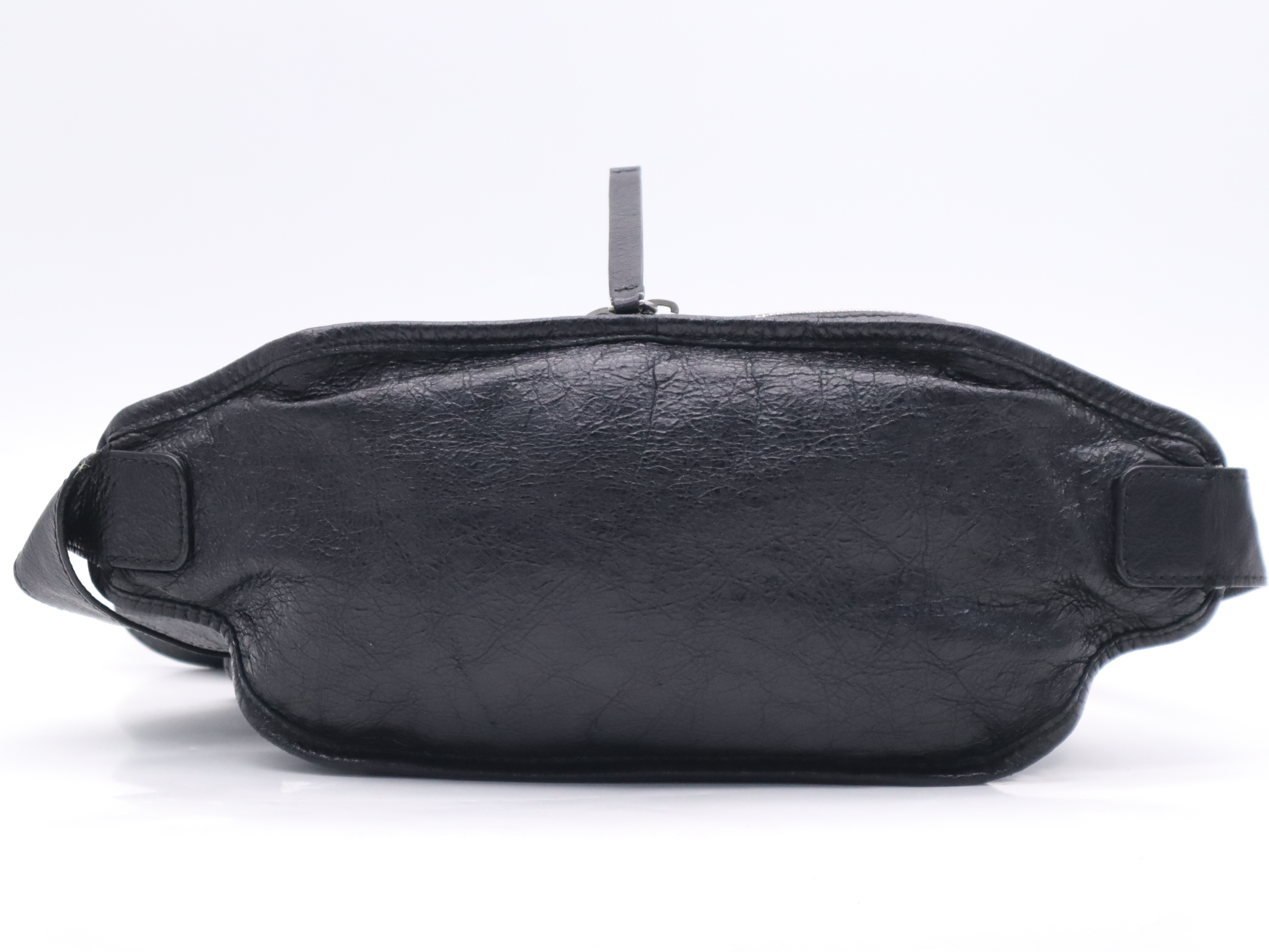 Leather Classic Neo Lift Body Bag, Black, Silver Hardware, Waist Bag — view 2