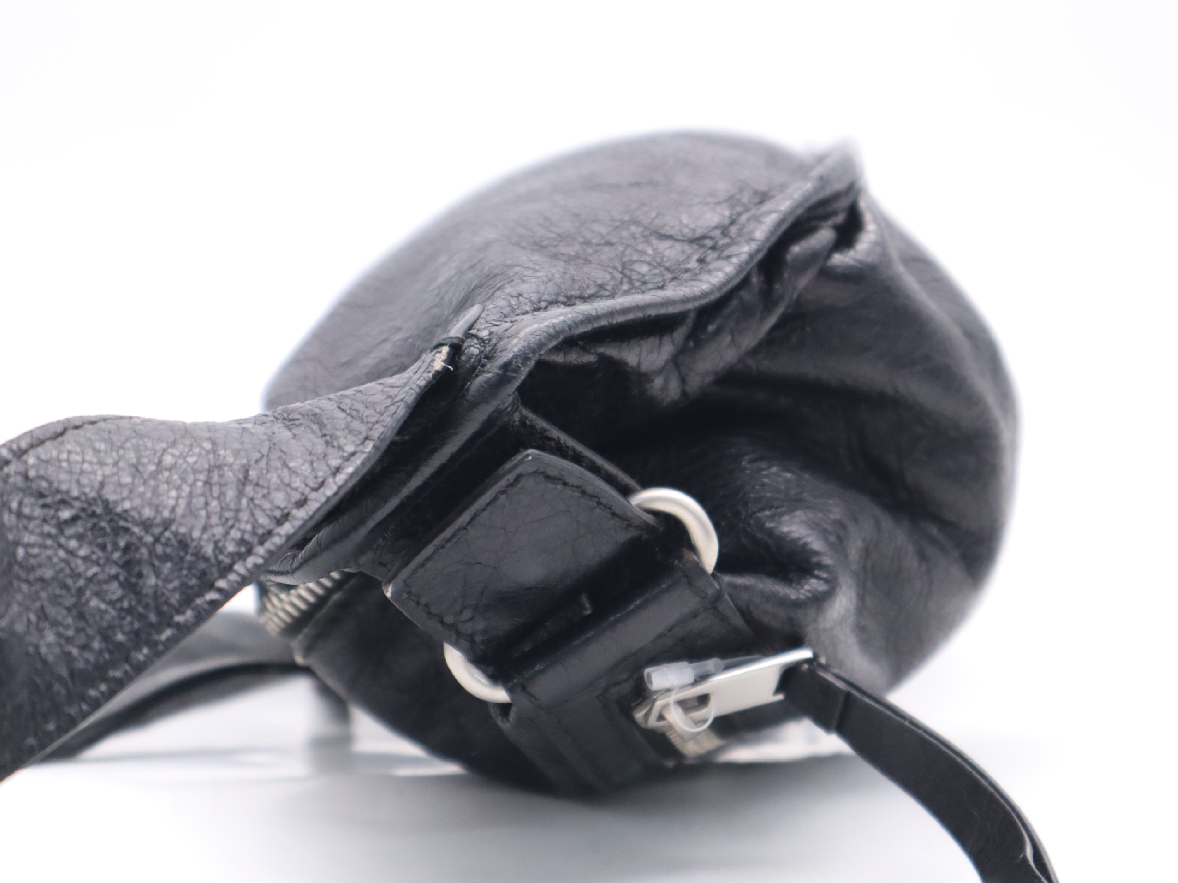 Leather Classic Neo Lift Body Bag, Black, Silver Hardware, Waist Bag — view 3