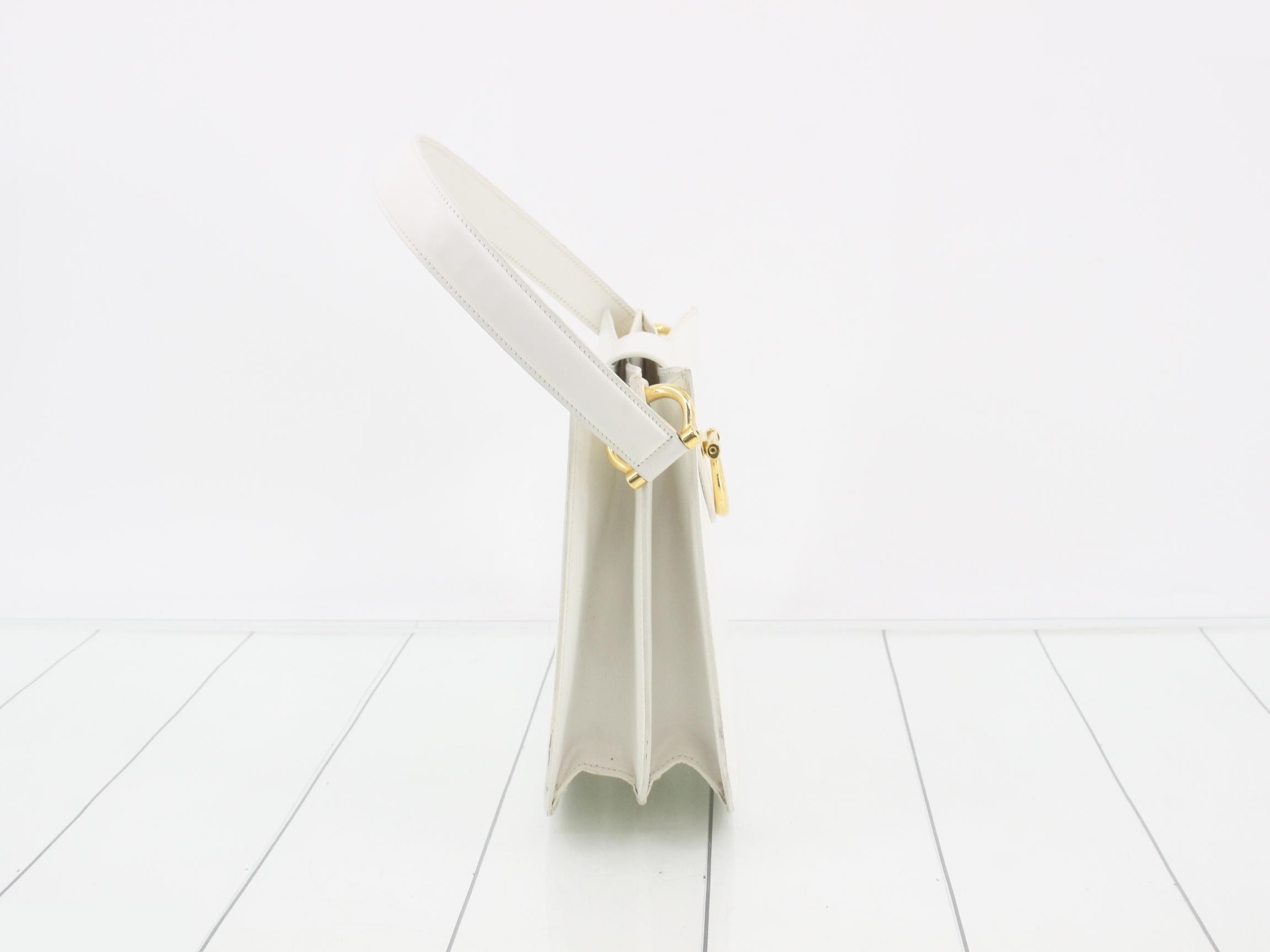 One shoulder bag white leather — view 4