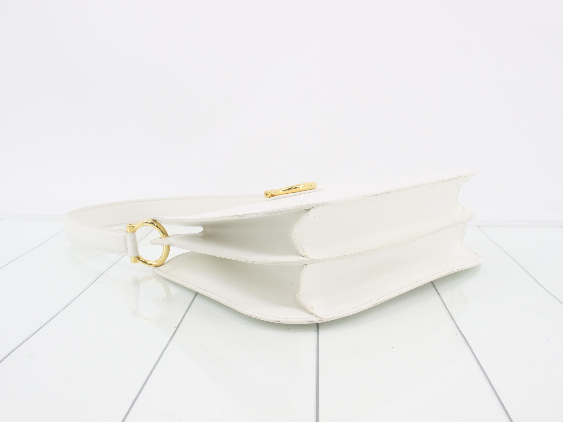 One shoulder bag white leather — view 5