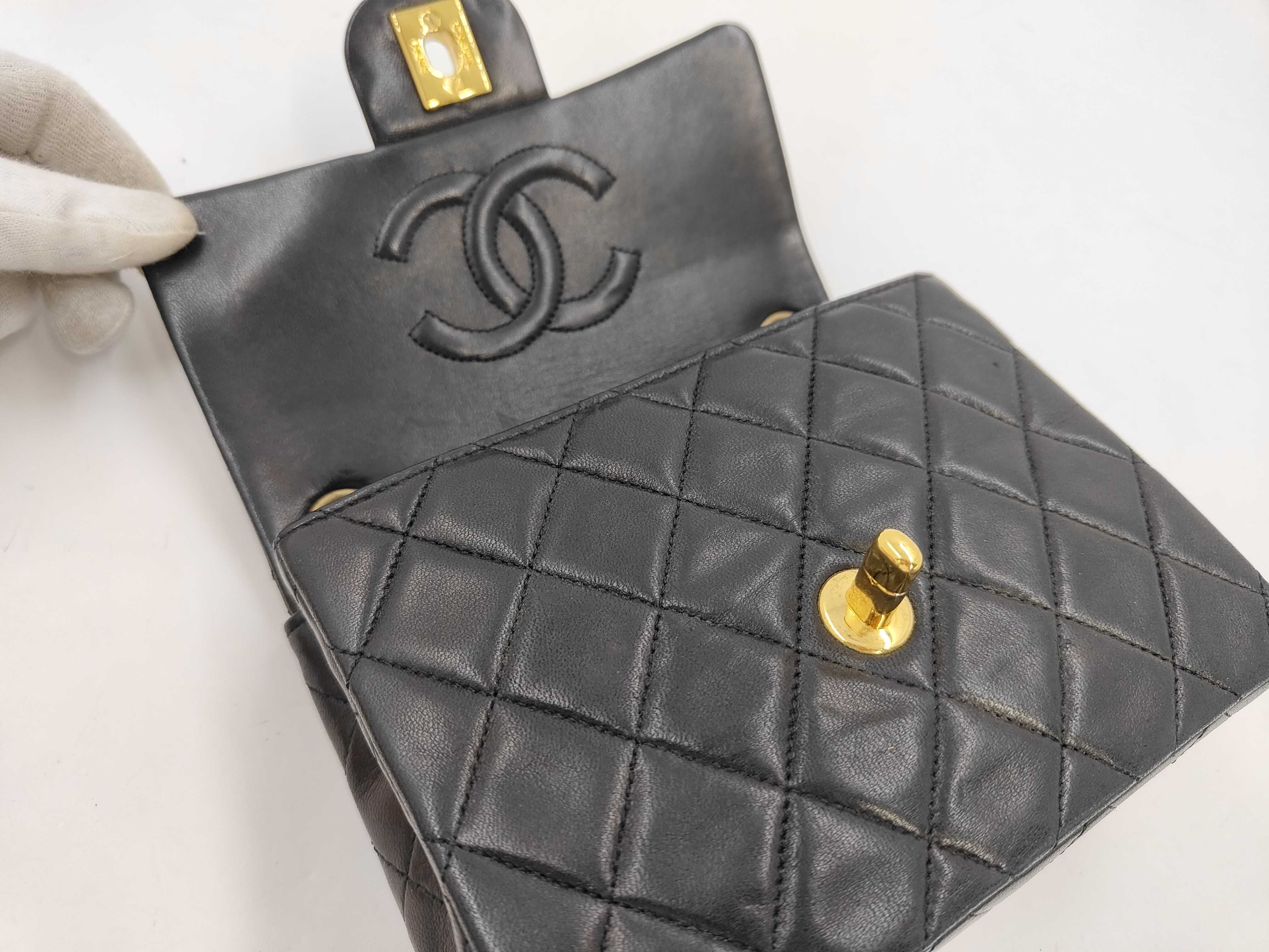 Mini Matelassé Lambskin Shoulder Bag — view 7