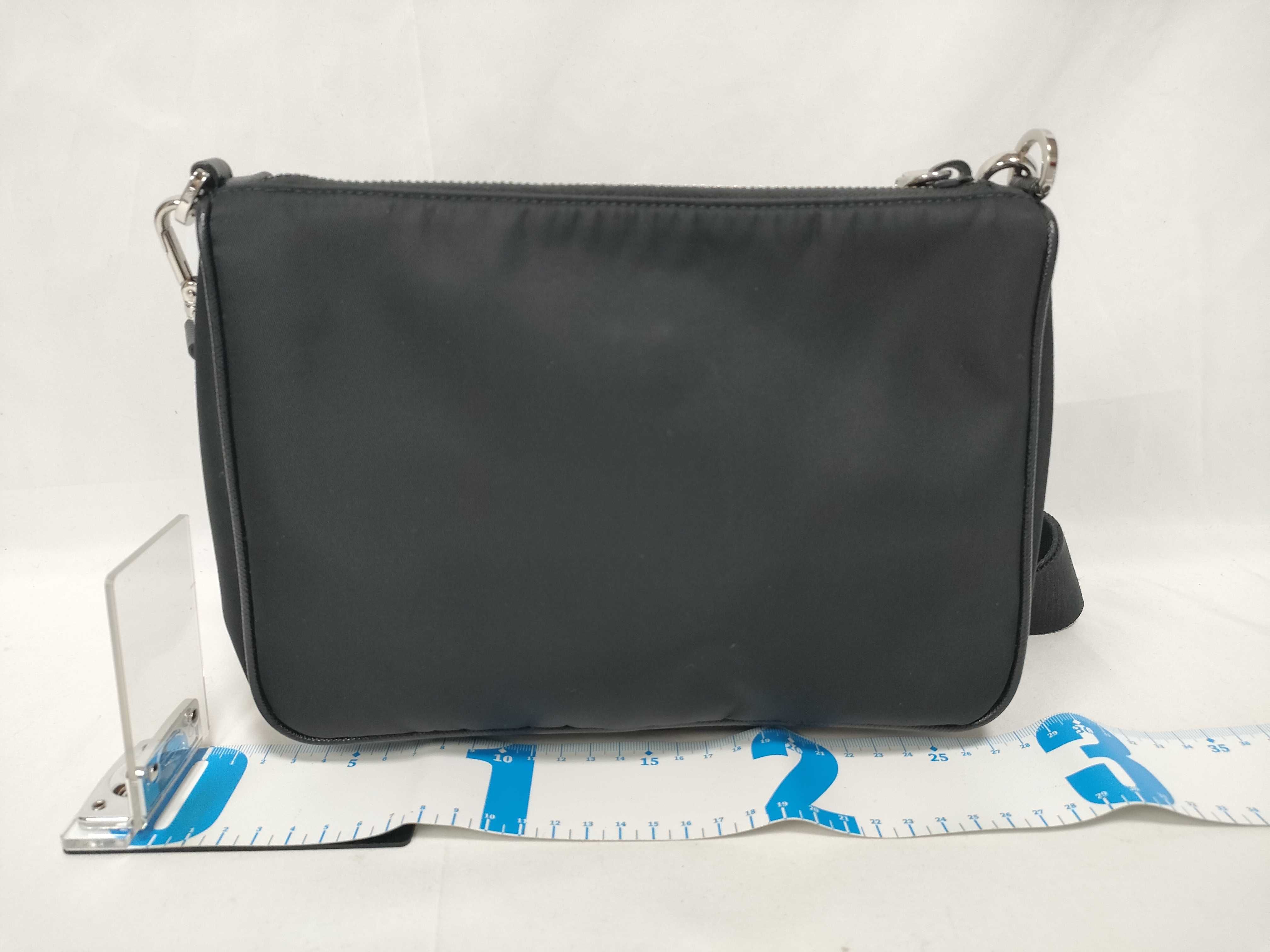 2VH113 Saffiano Nylon Shoulder Bag with Pouch — view 2