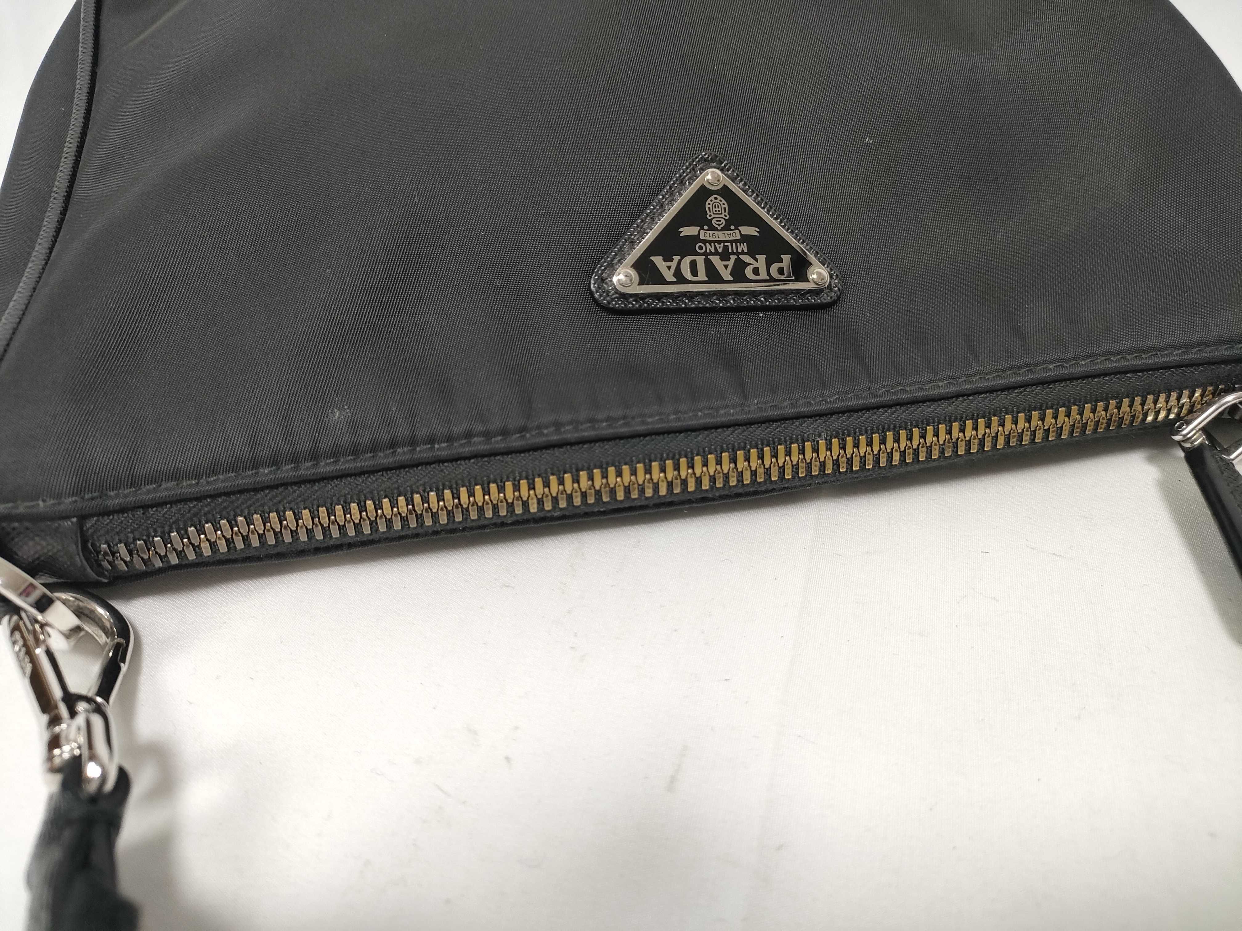 2VH113 Saffiano Nylon Shoulder Bag with Pouch — view 12