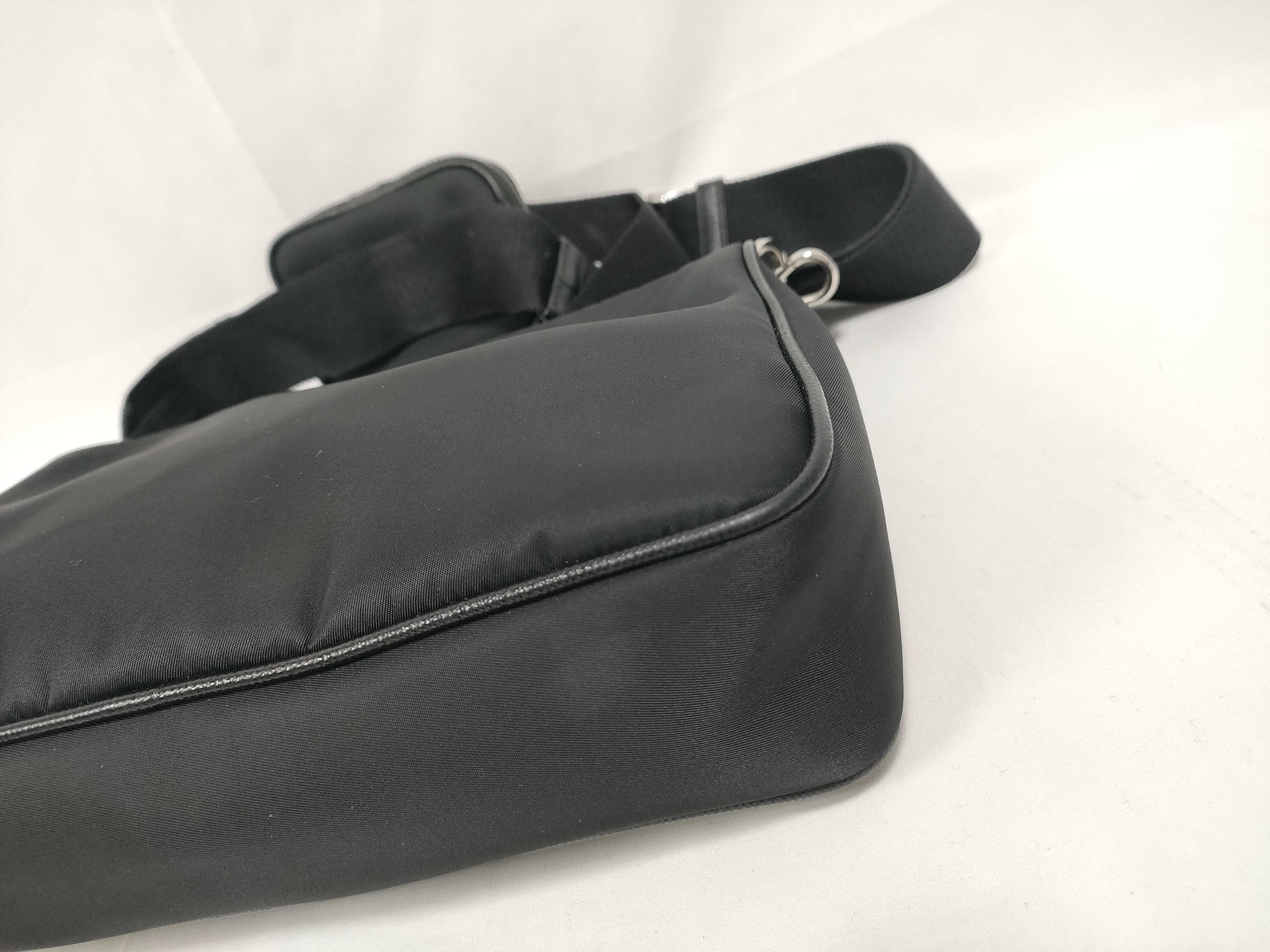 2VH113 Saffiano Nylon Shoulder Bag with Pouch — view 4