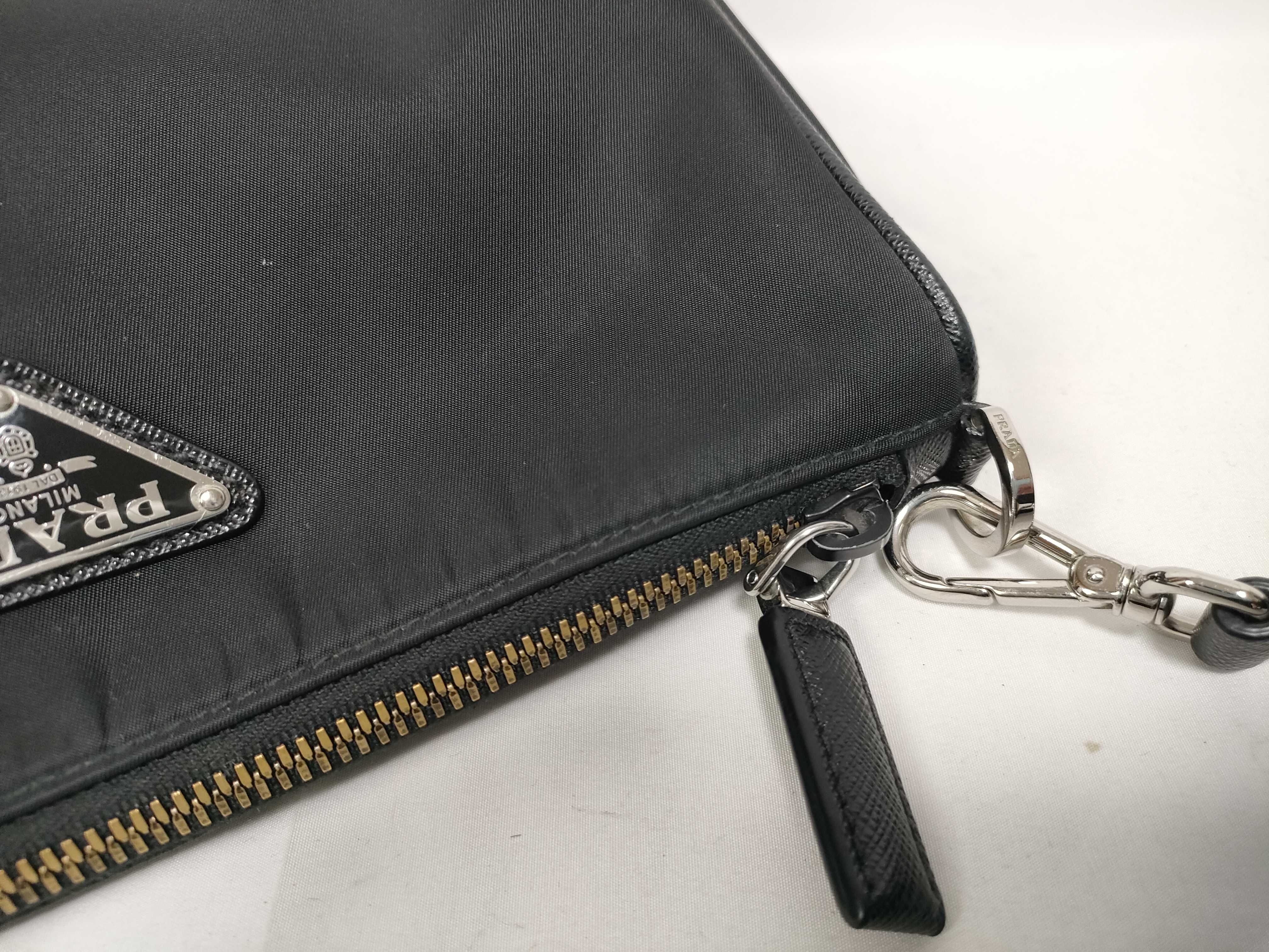 2VH113 Saffiano Nylon Shoulder Bag with Pouch — view 10