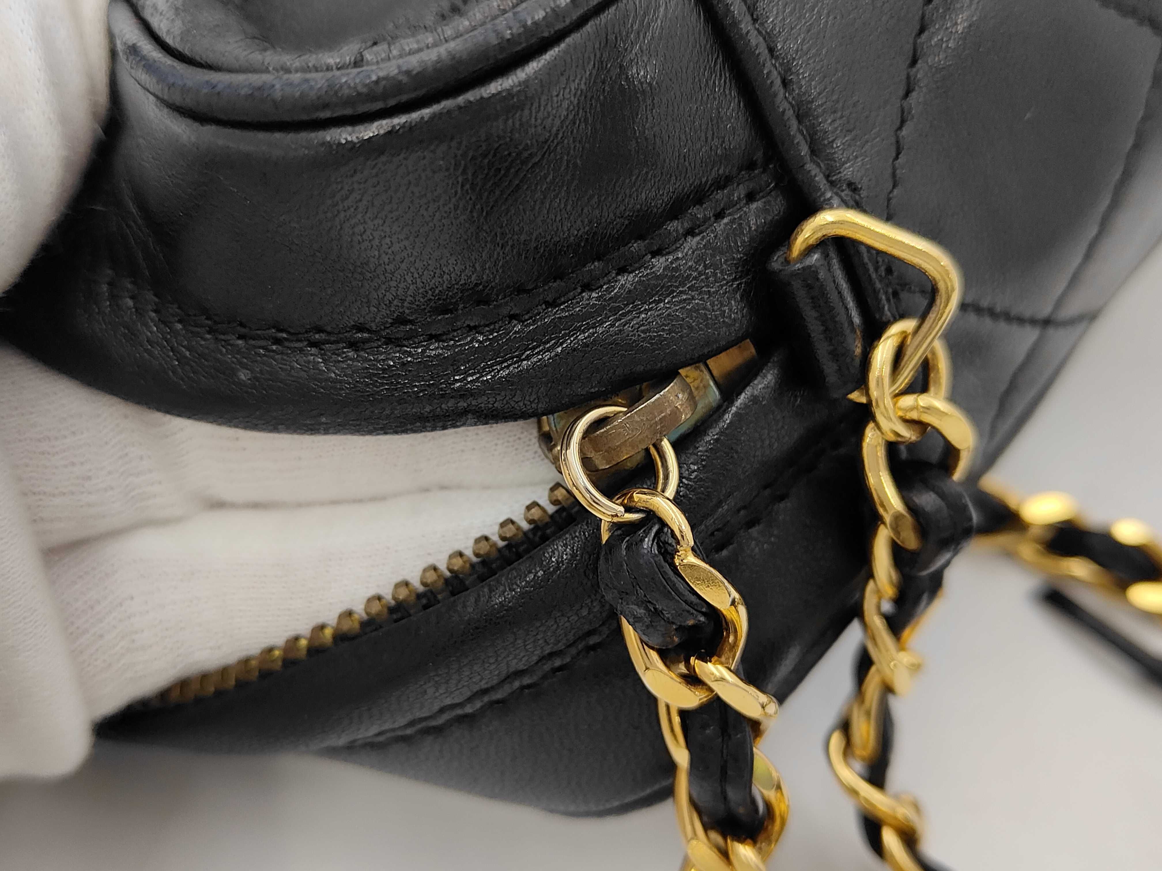 Matelassé Lambskin Chain Shoulder Bag — view 11
