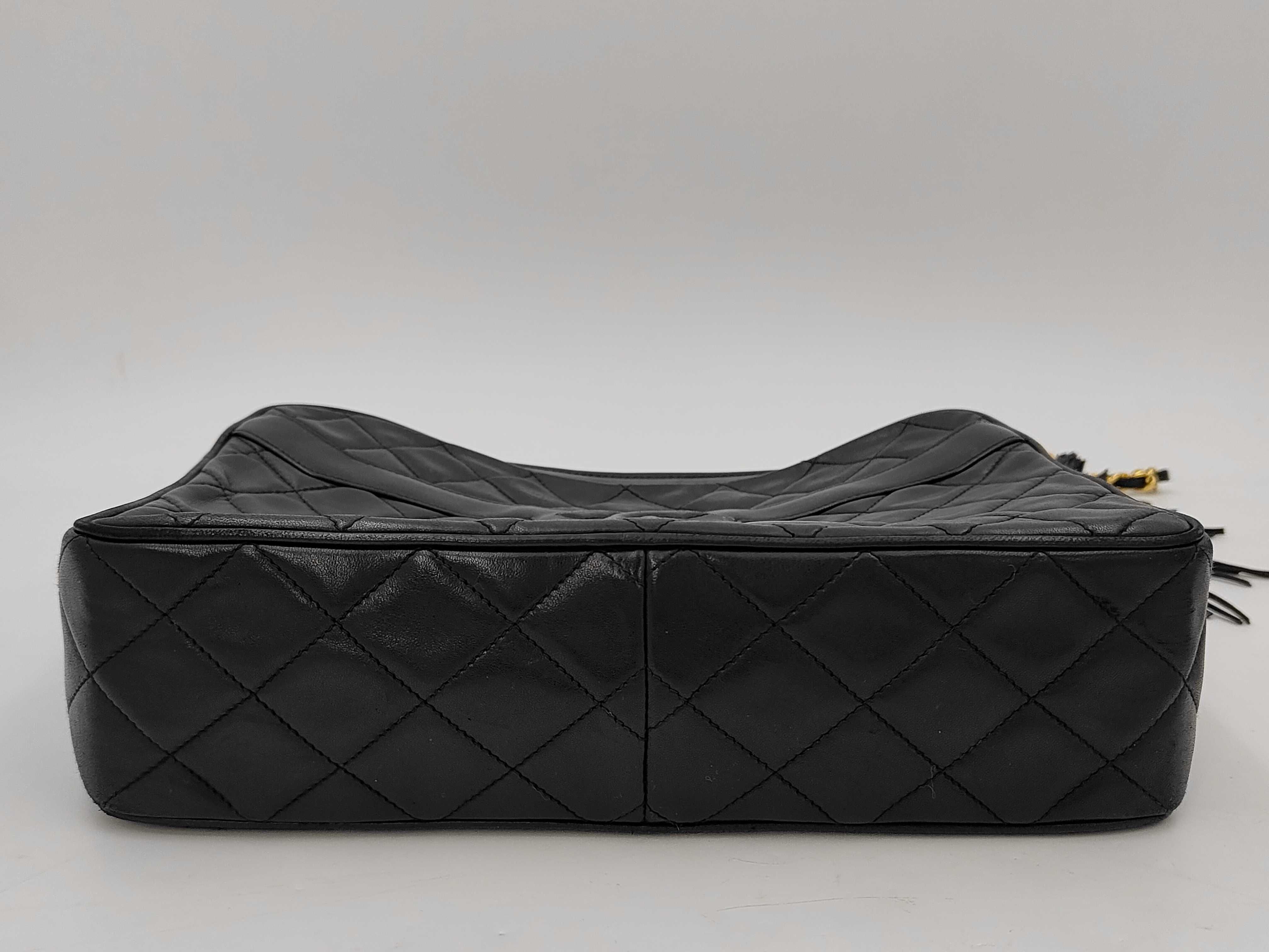 Matelassé Lambskin Chain Shoulder Bag — view 4