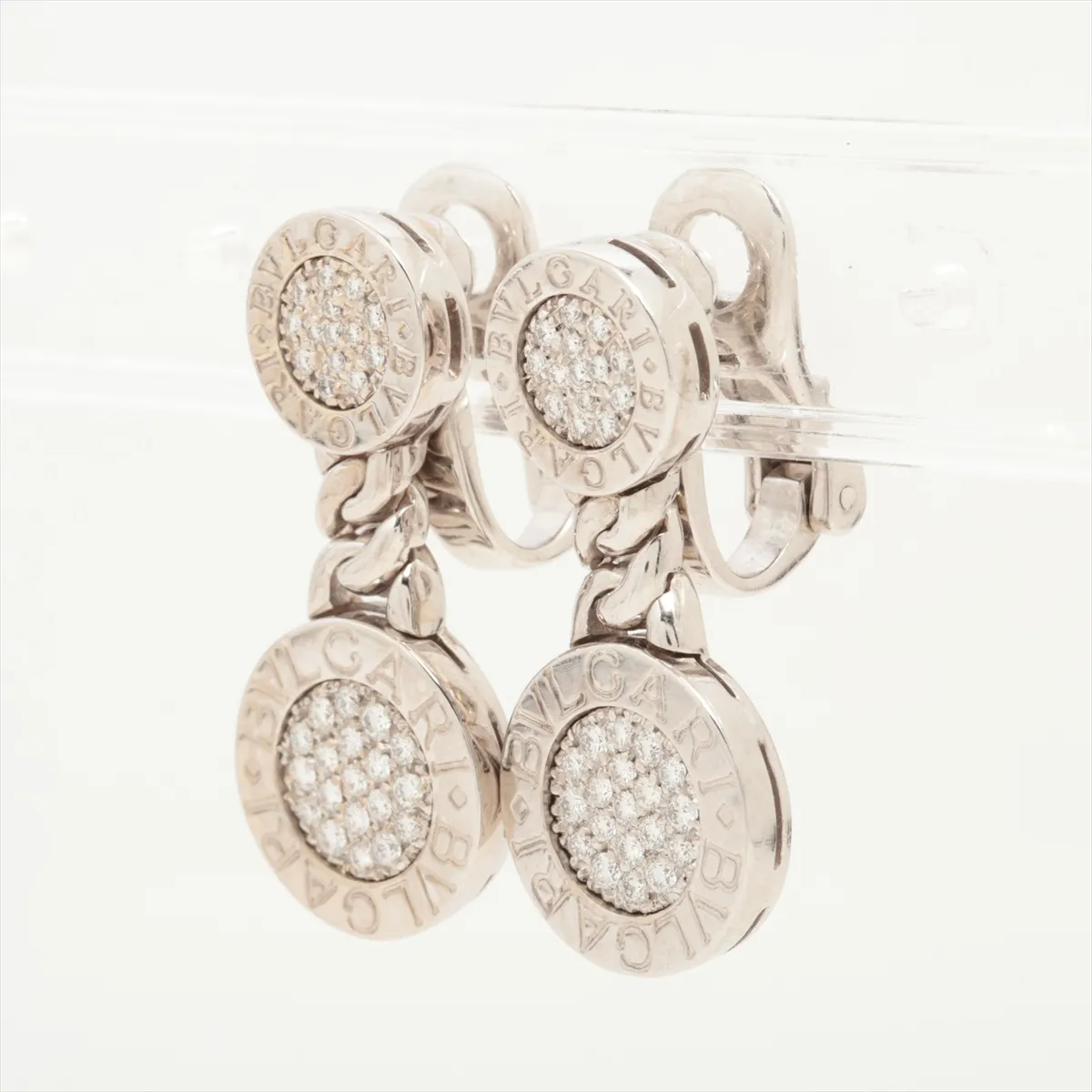 Bulgari Bvlgari Diamond Earrings 750(WG) 18.6g — view 3