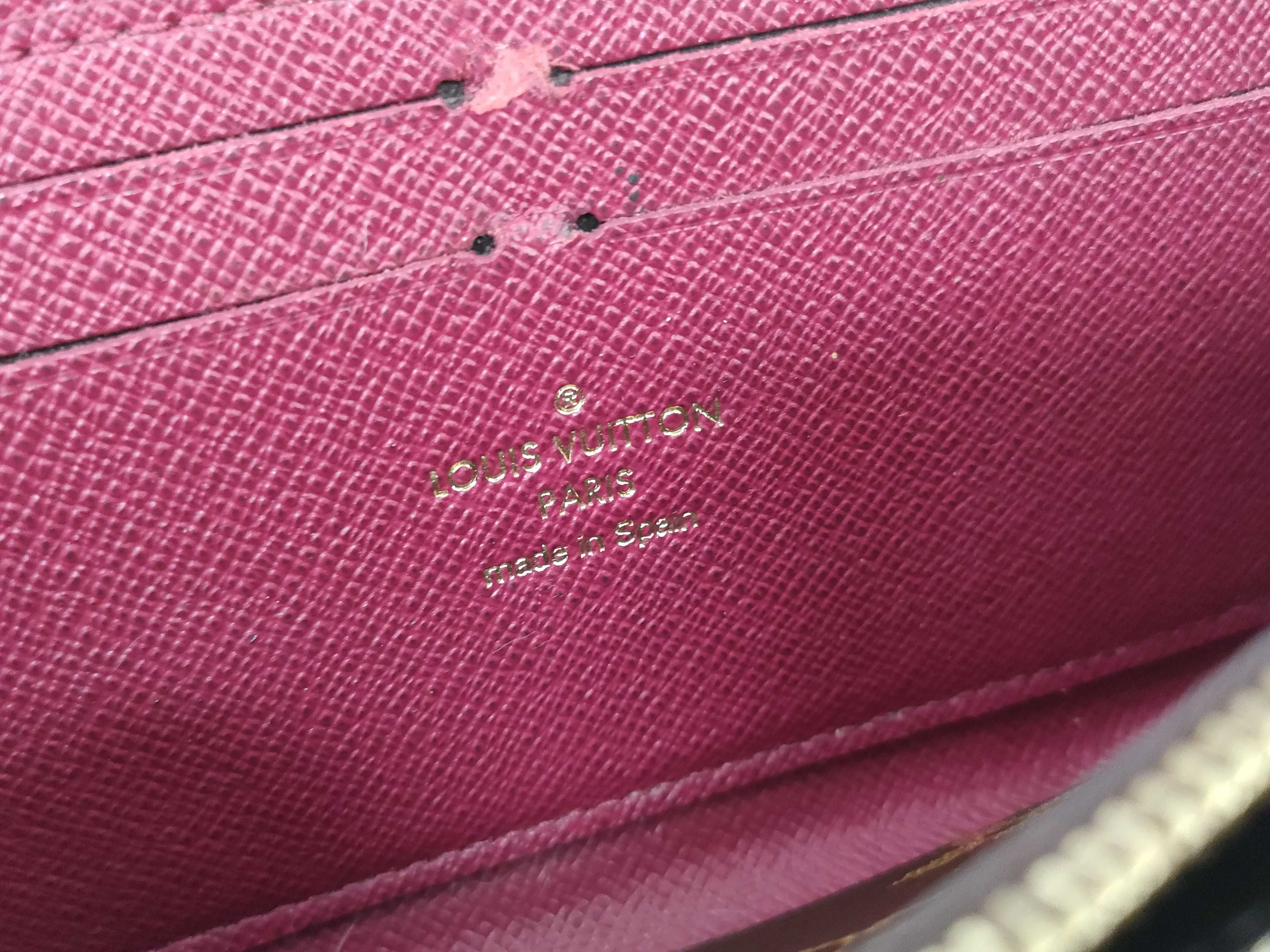 Monogram Portefeuille Clemence Fuchsia Wallet — view 12