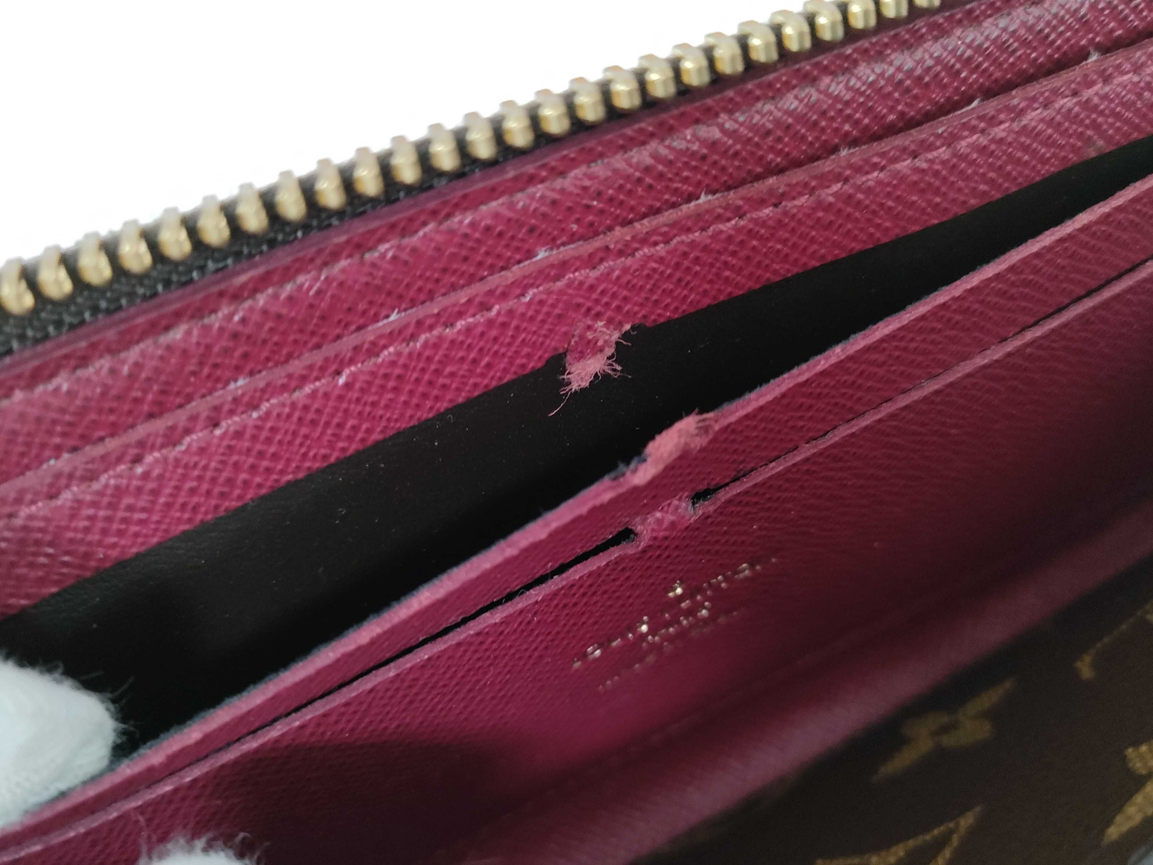 Monogram Portefeuille Clemence Fuchsia Wallet — view 14