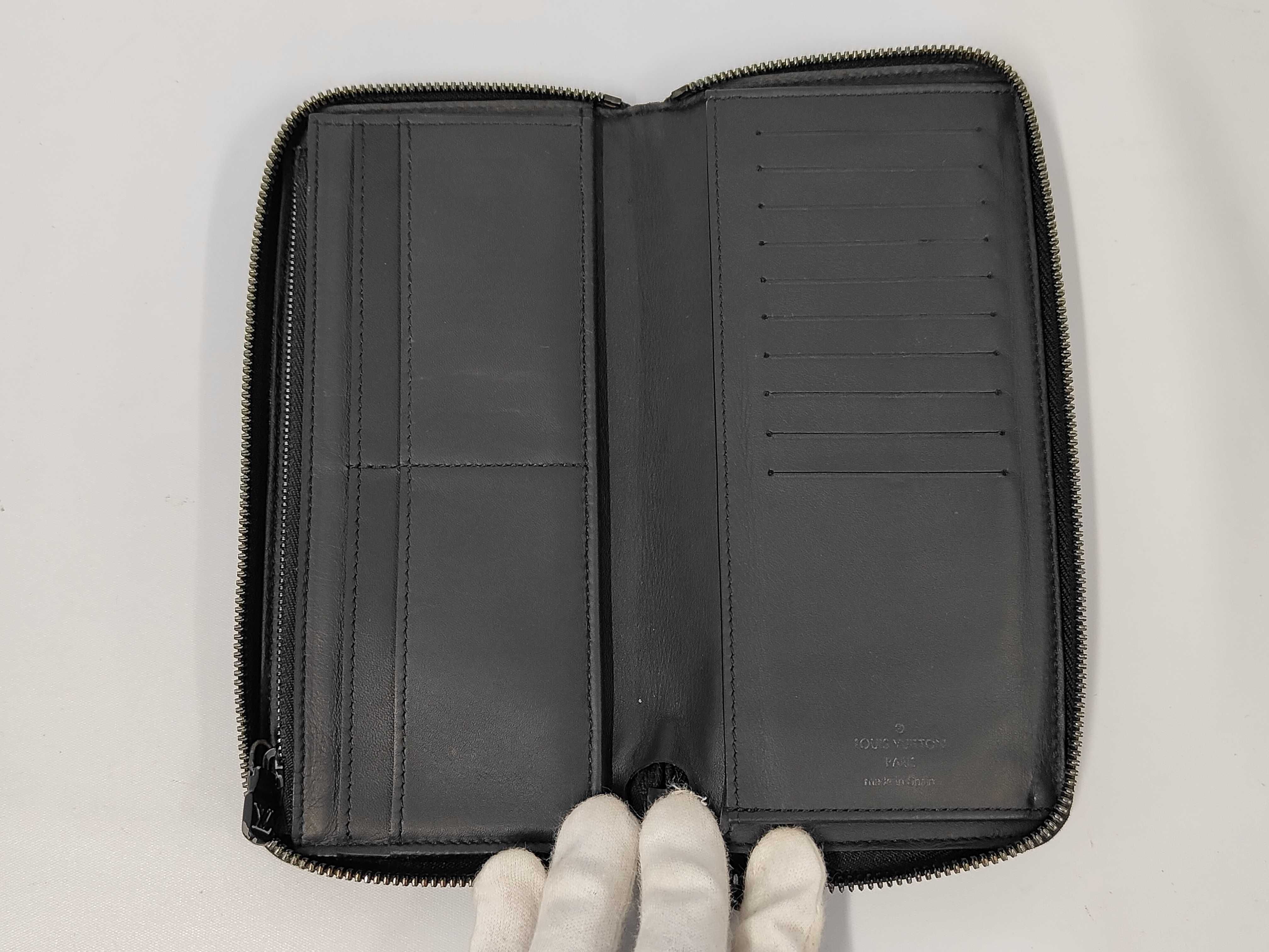 Monogram Shadow Zippy Vertical Wallet with Black Hardware CA4169 — view 7