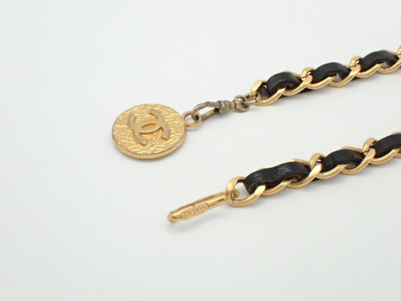 Coco Mark Gold Belt with approximately 100cm Chain — view 3
