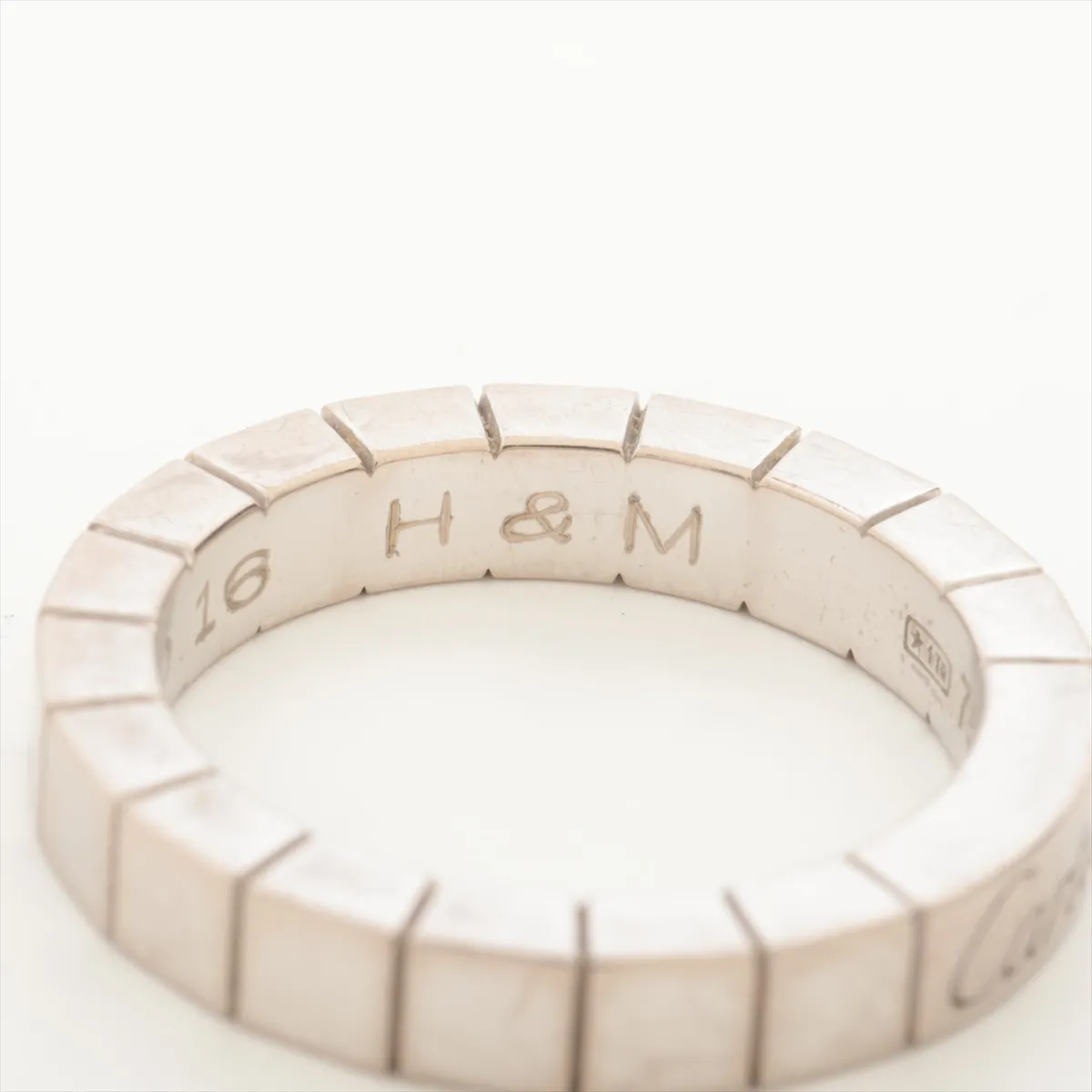 Lanieres Ring, 750 (WG), 5.6g, Size 46, Initials, HG6687 — view 5