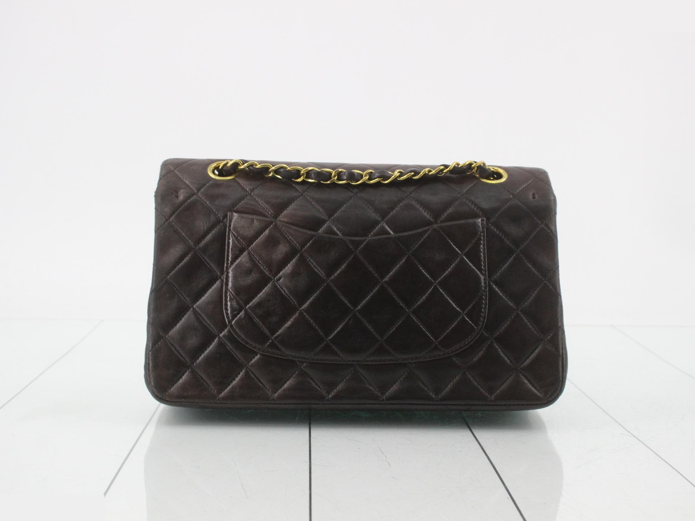 Lambskin Double Flap Chain Shoulder Bag — view 2
