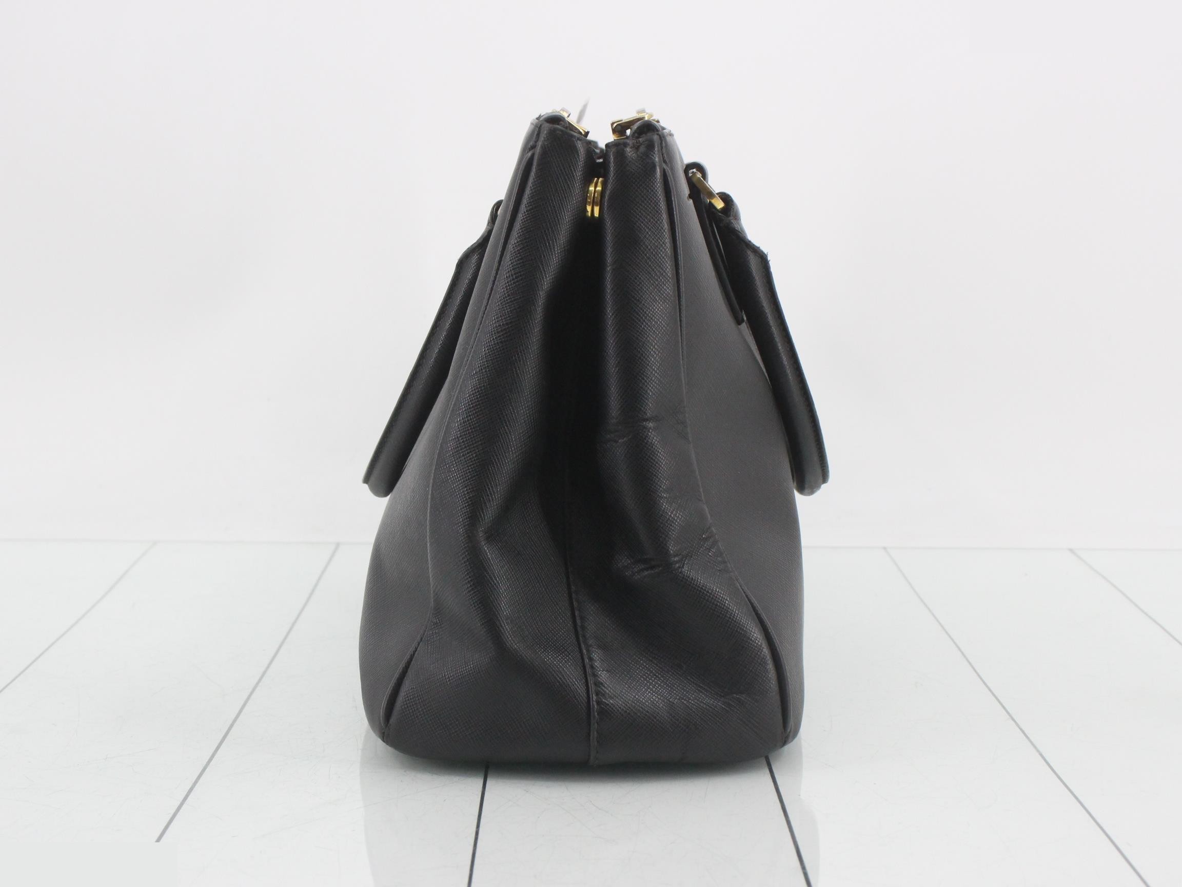 Saffiano Galleria handbag, black — view 4