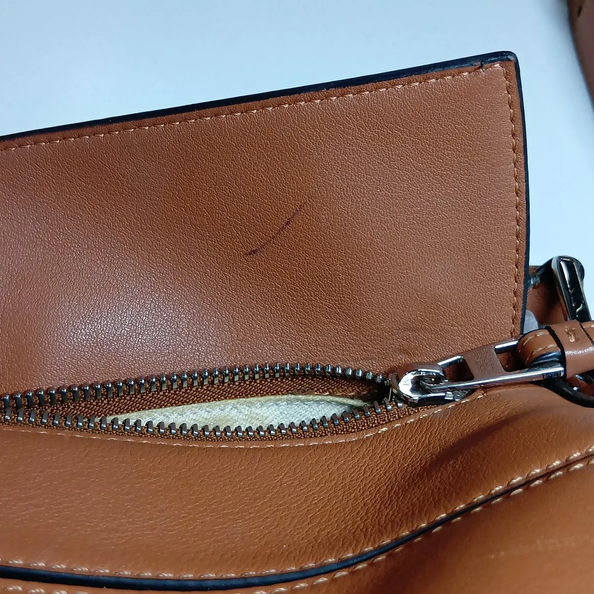 Puzzle Medium Leather 2-Way Handbag, Brown — view 12