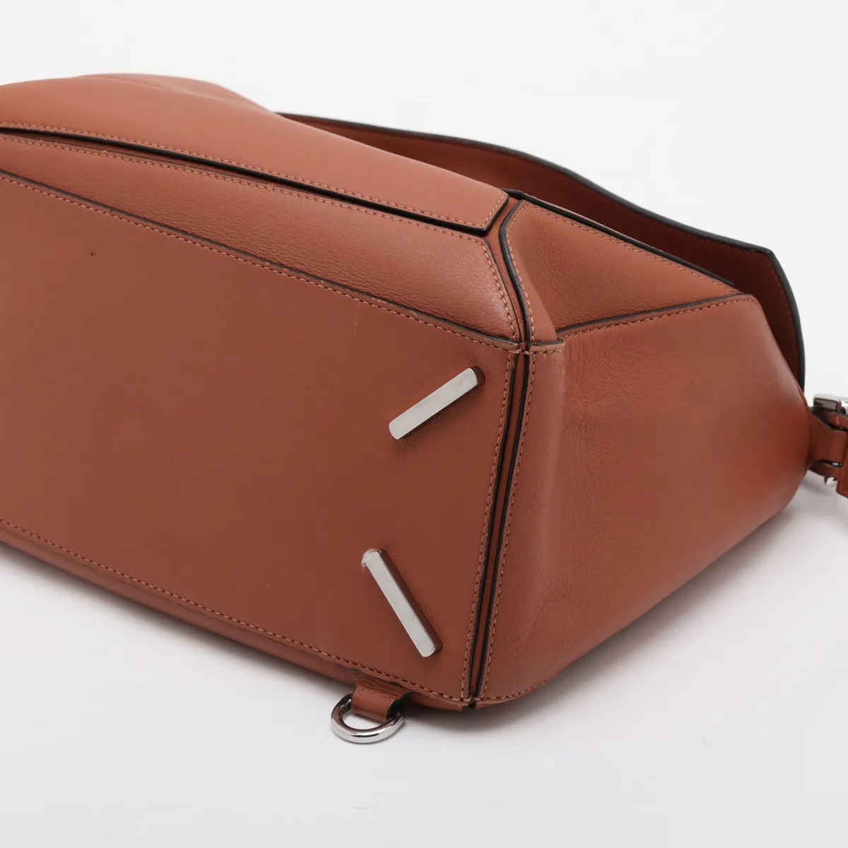 Puzzle Medium Leather 2-Way Handbag, Brown — view 3