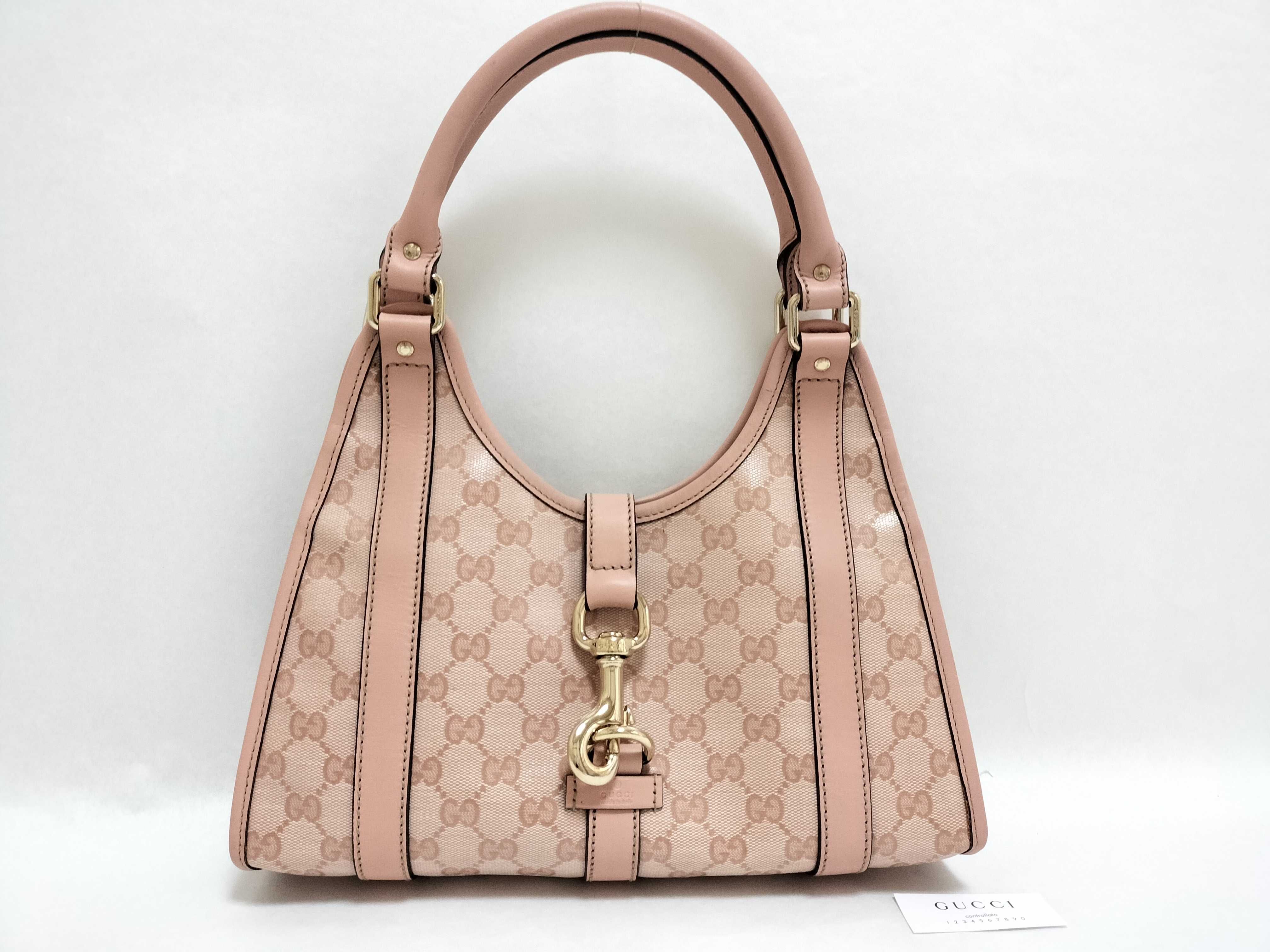 Jackie Gucci GG Jackie Pink Shoulder Handbag Shoulder Bag