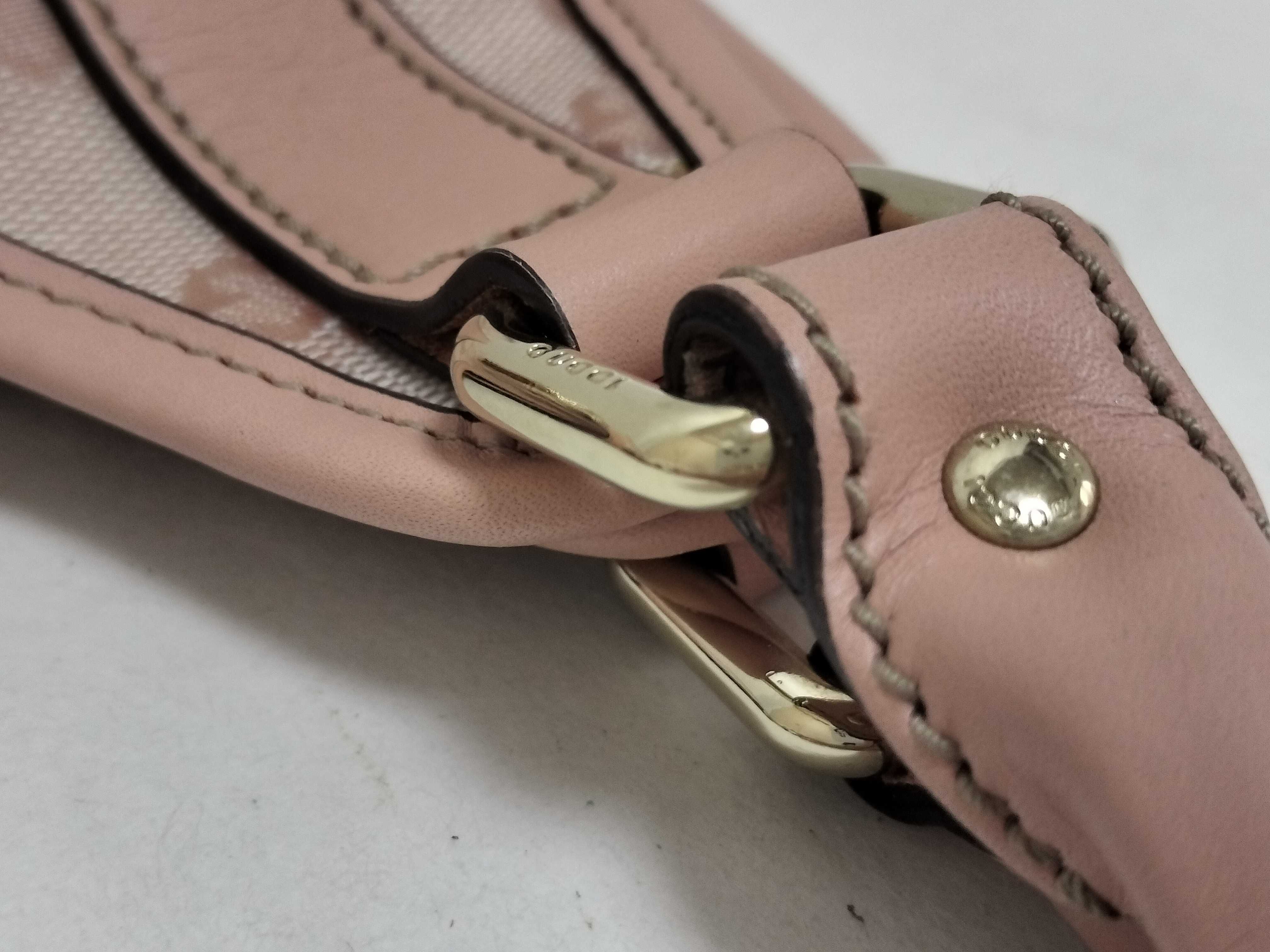 Jackie Gucci GG Jackie Pink Shoulder Handbag Shoulder Bag — view 5