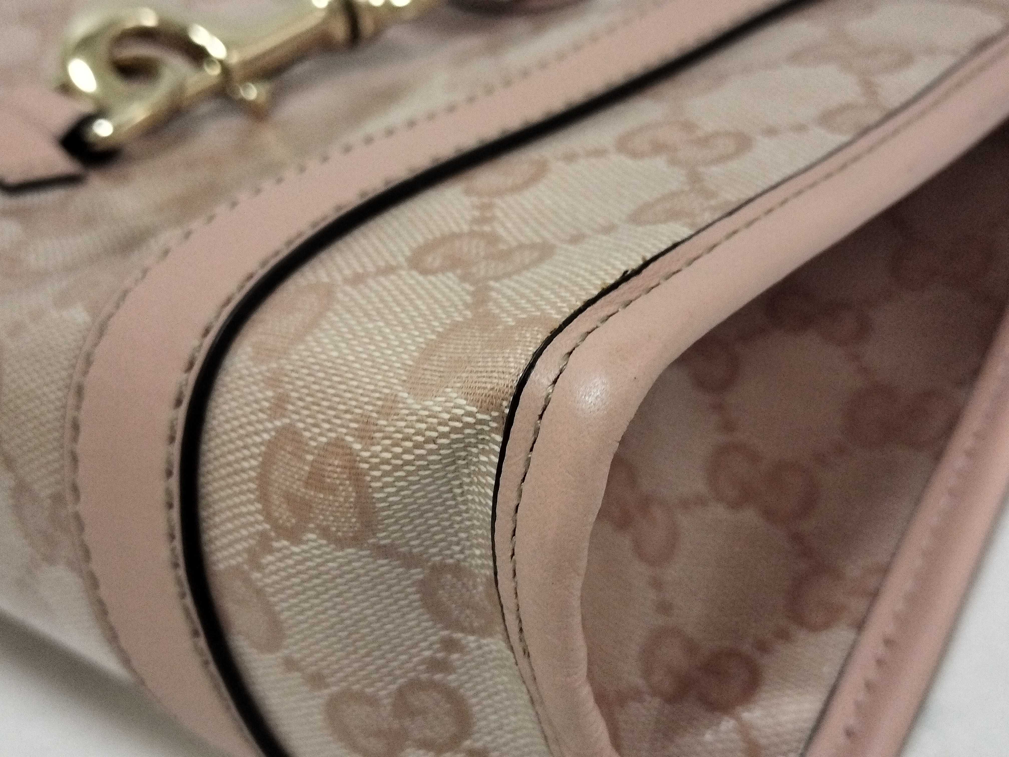 Jackie Gucci GG Jackie Pink Shoulder Handbag Shoulder Bag — view 6