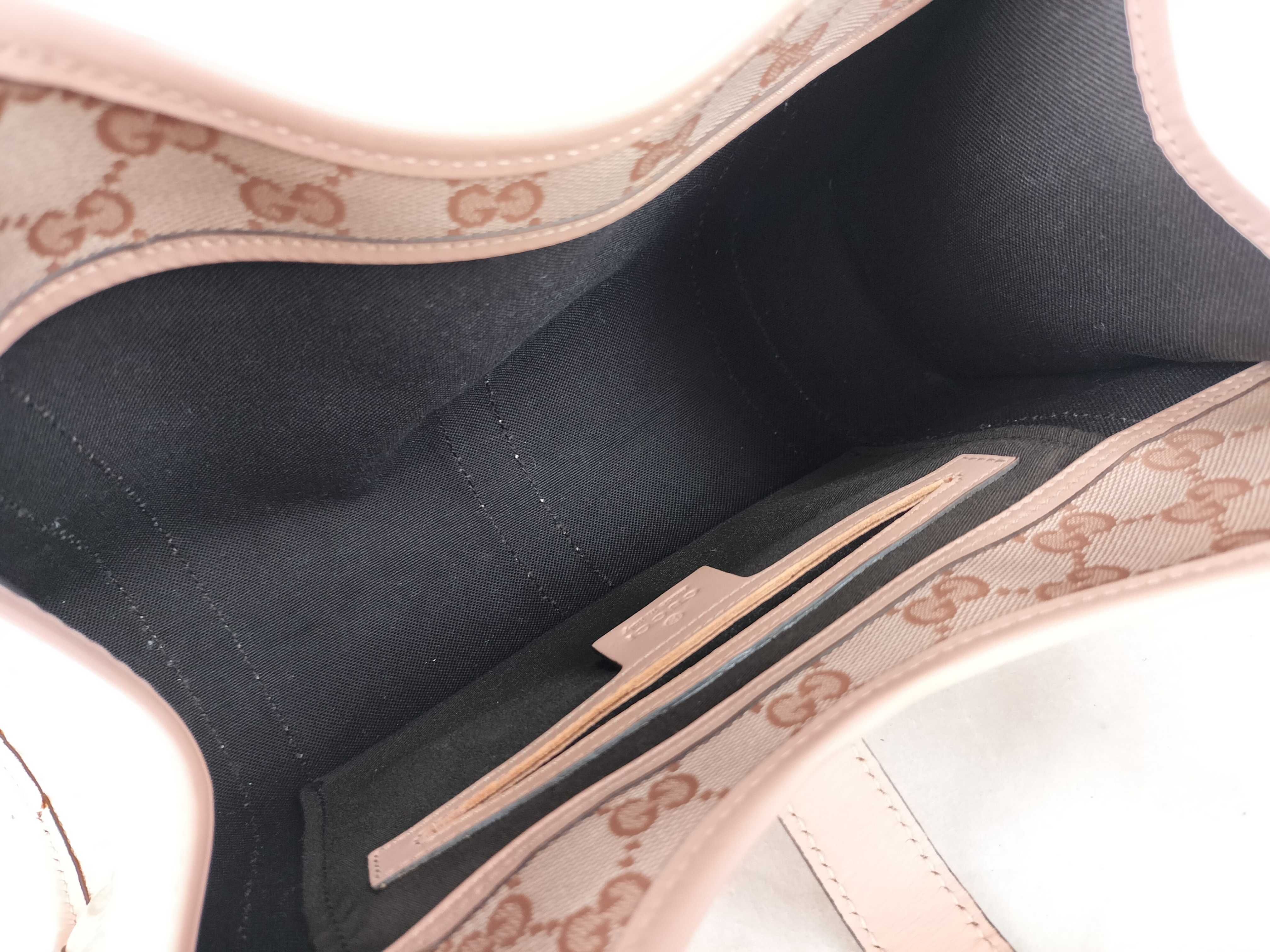 Jackie Gucci GG Jackie Pink Shoulder Handbag Shoulder Bag — view 9
