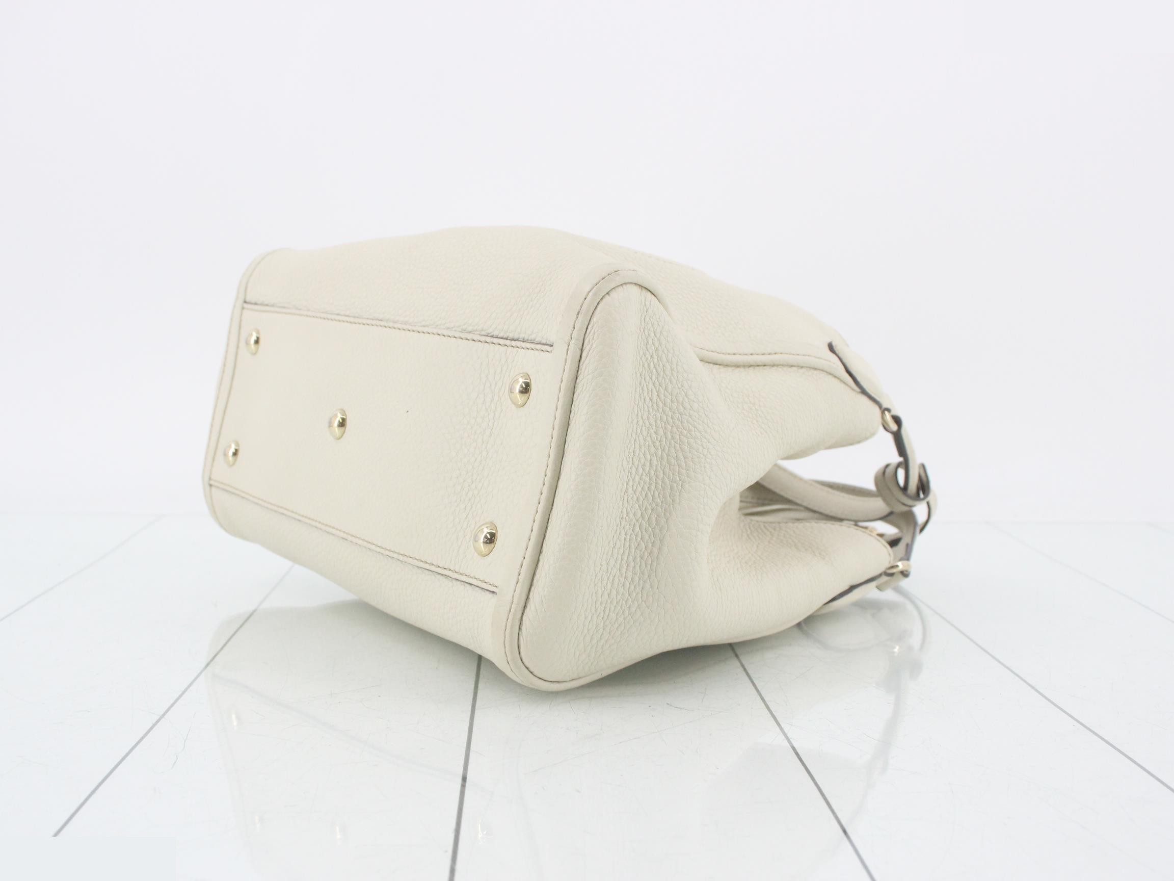 Soho Interlocking Fringe Shopper Tote, Ivory, W26cm — view 6