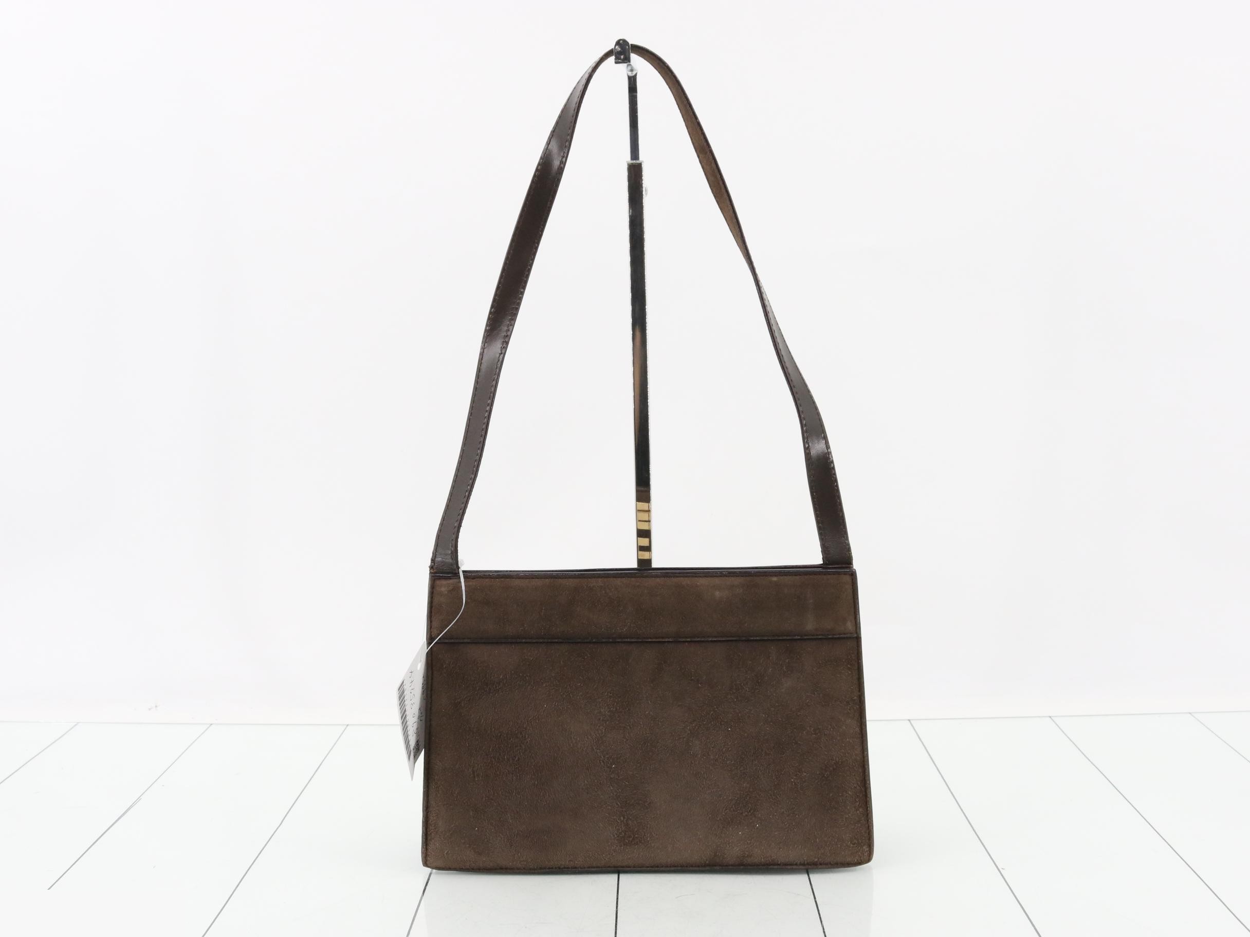 G Logo Suede One-Shoulder Bag — view 2