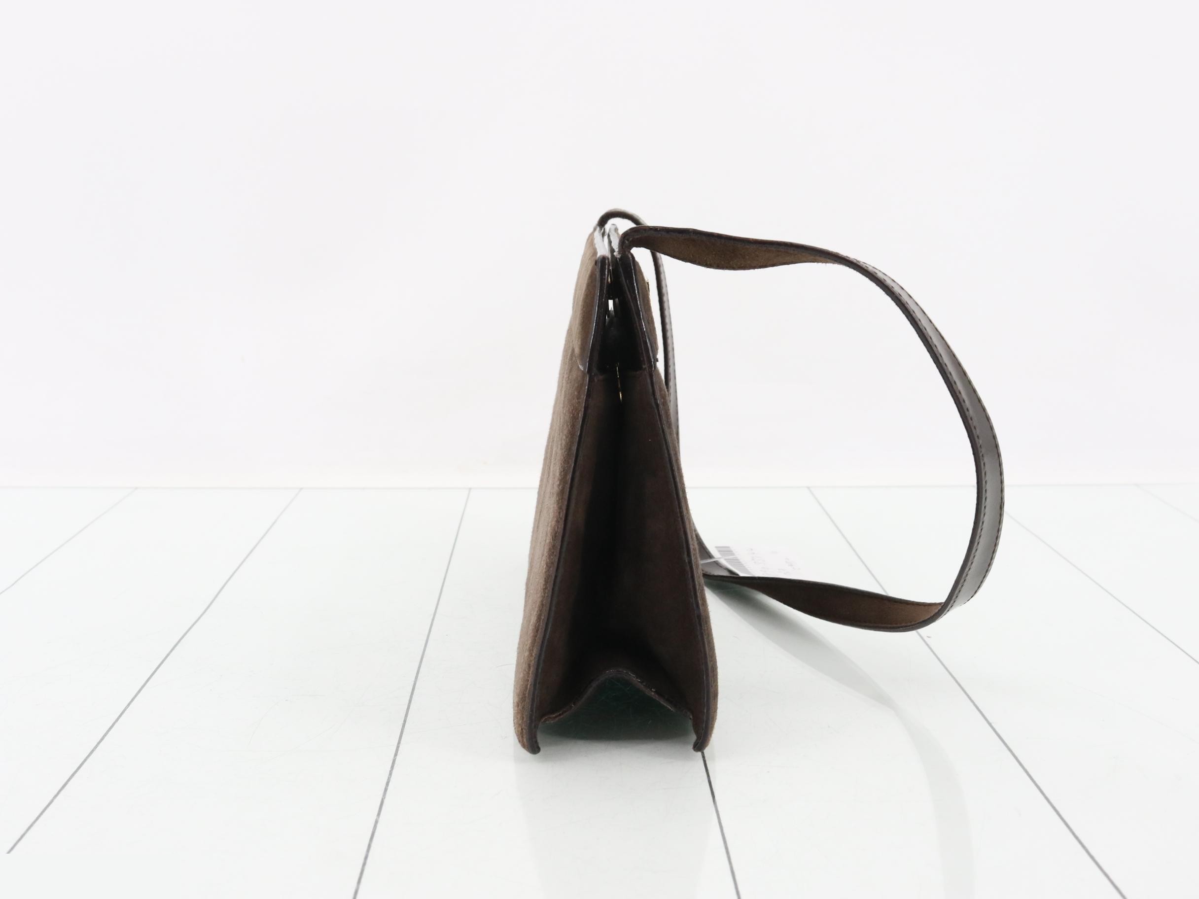 G Logo Suede One-Shoulder Bag — view 4