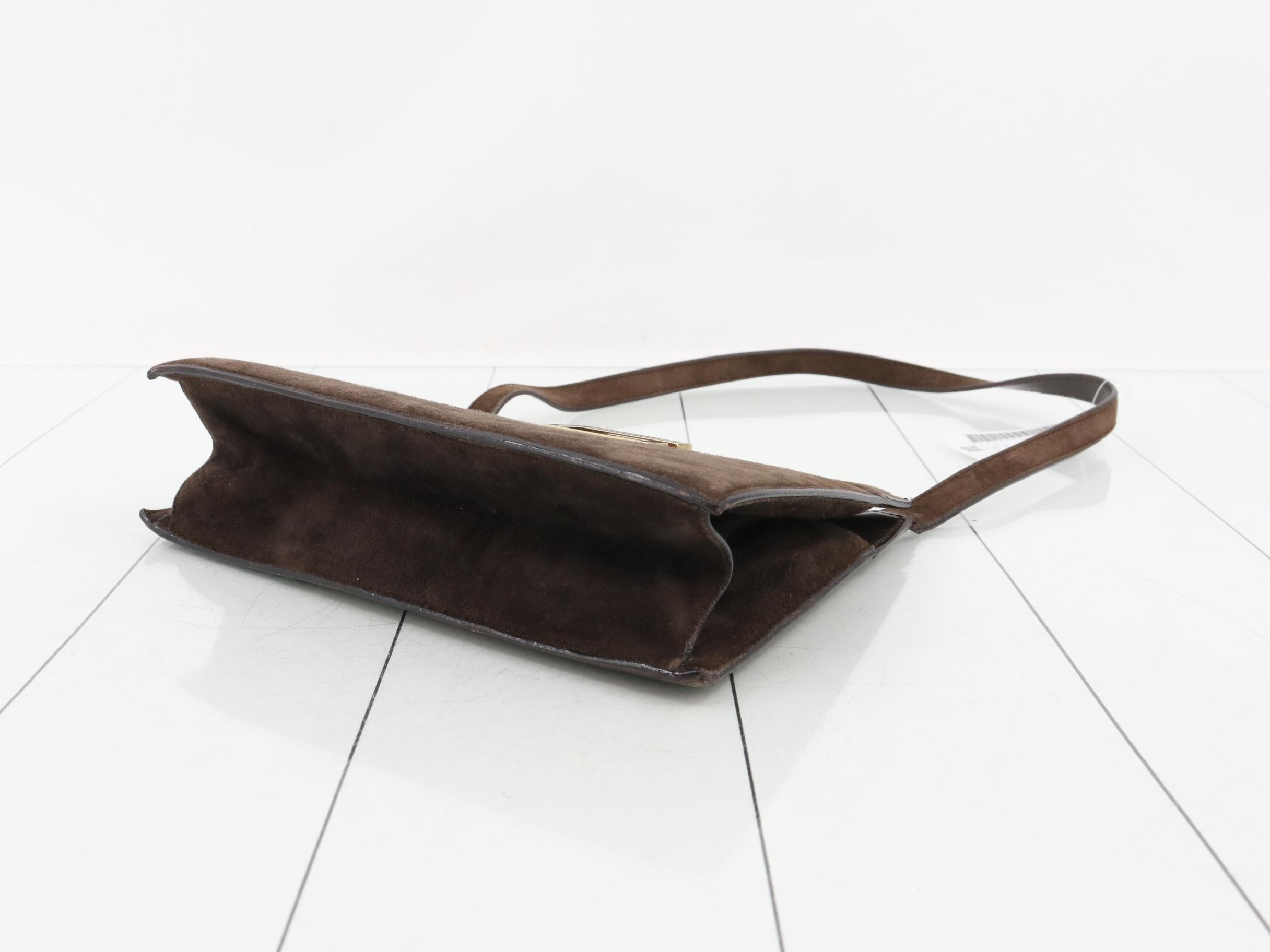 G Logo Suede One-Shoulder Bag — view 6