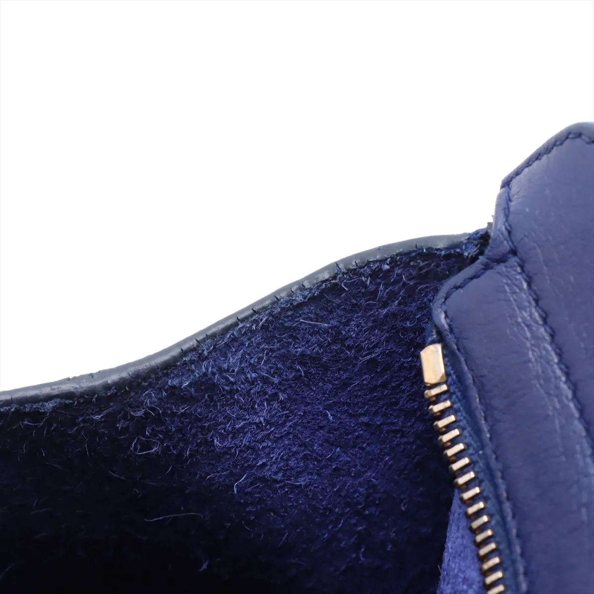 Petit Cabas Leather 2WAY Handbag Blue 311210 — view 13
