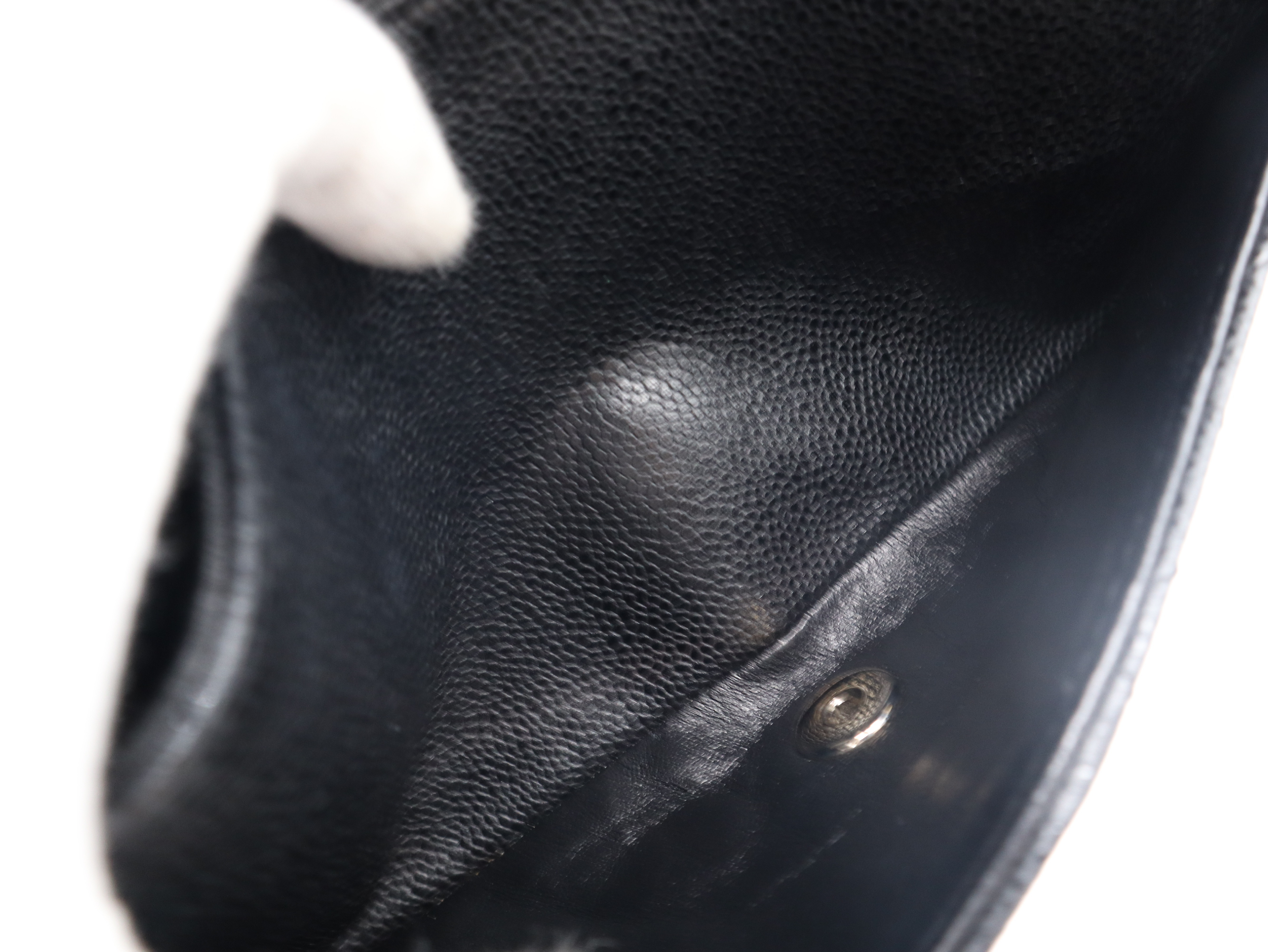 Caviar Skin Matelassé 25 Shoulder Bag with Double Flap, Double Chain, Silver Hardware, Seal, Card, 13099457, Guarantee Card, and Dust Bag. — view 10