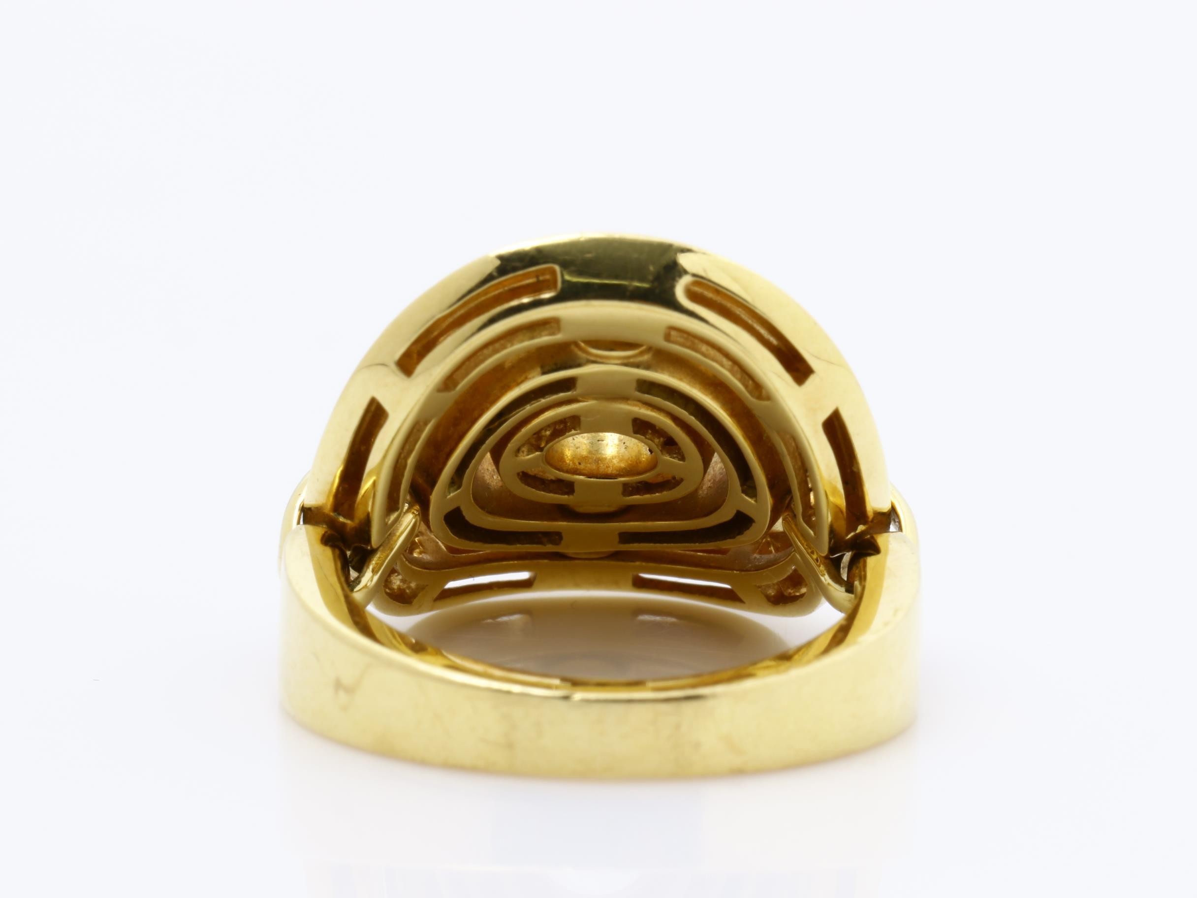 Astrale Cerchi Ring, 750 K18YG, 10.8g, Size #10 — view 4