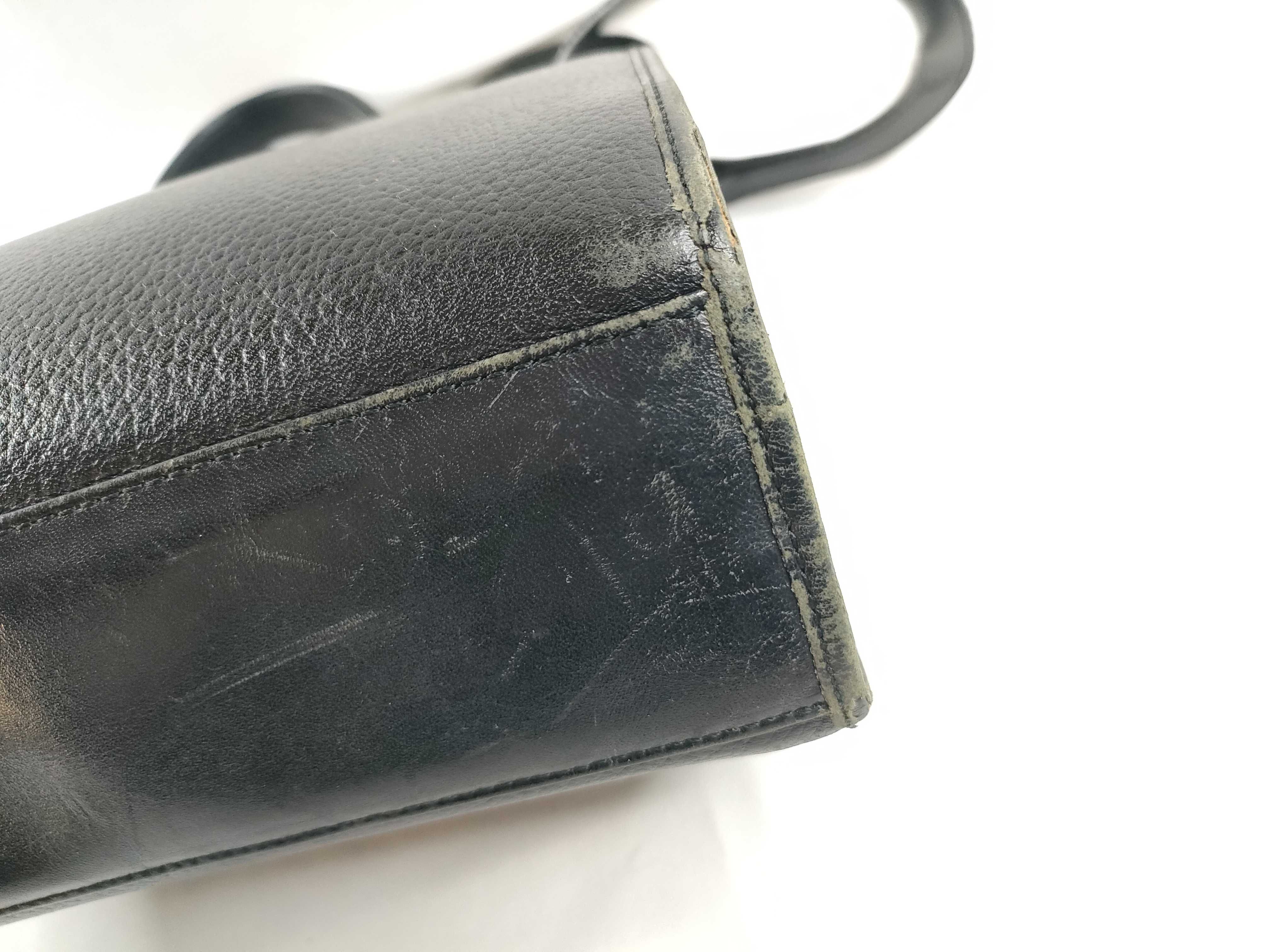 Burberrys Burberry Handbag Shoulder Bag 2-Way Black Leather Nova Check Handbag — view 5