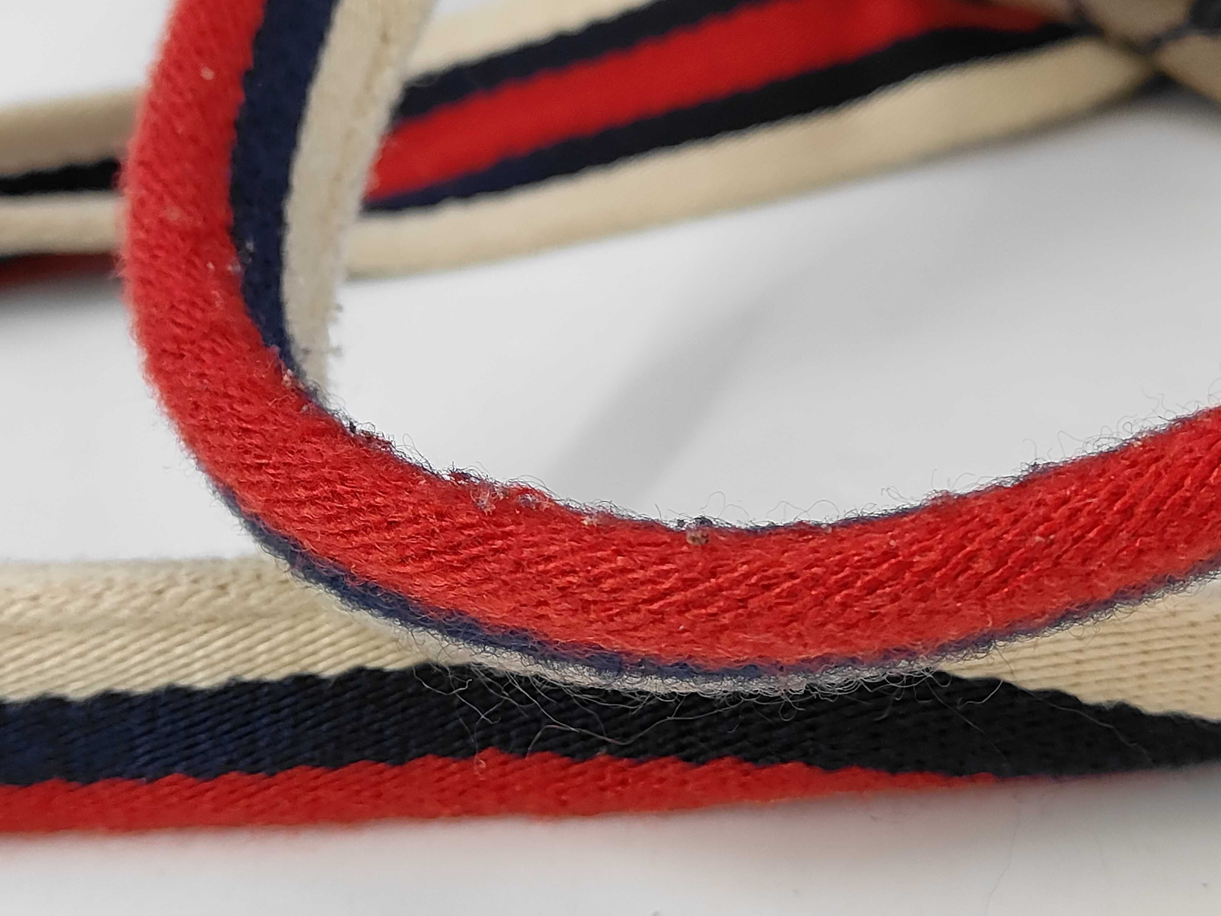 Beige Navy Canvas GG Monogram Sherry 146310 Boston Bag — view 6