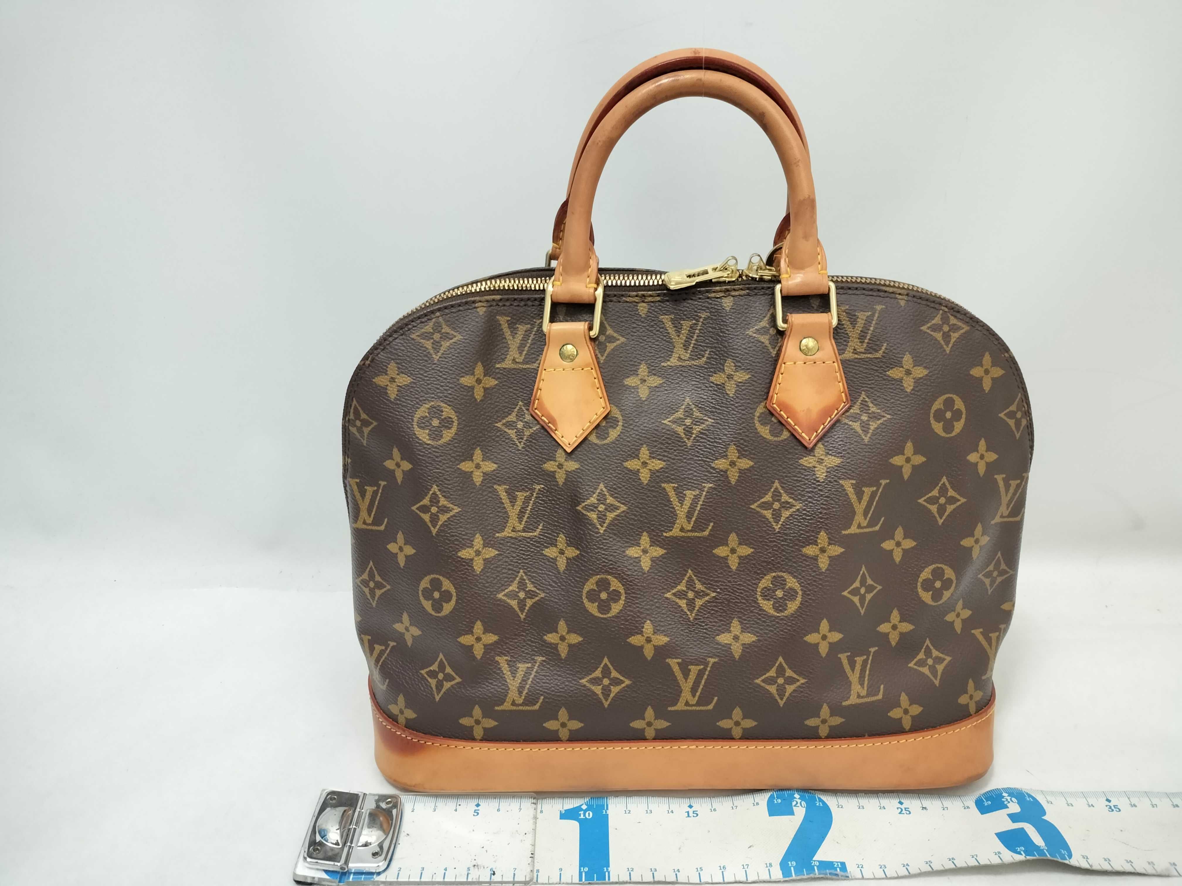Monogram Alma Handbag with Strap — view 2