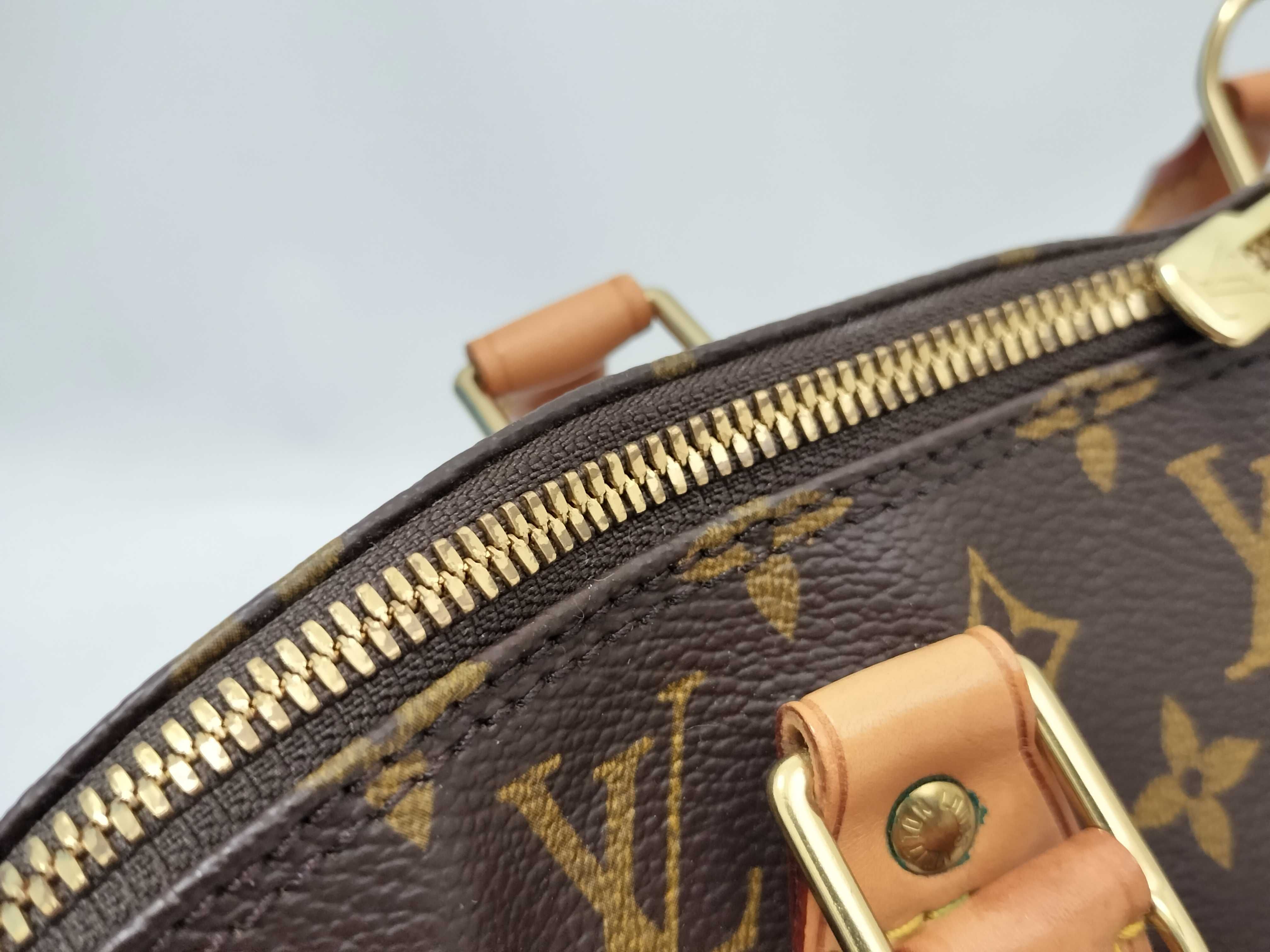 Monogram Alma Handbag with Strap — view 7