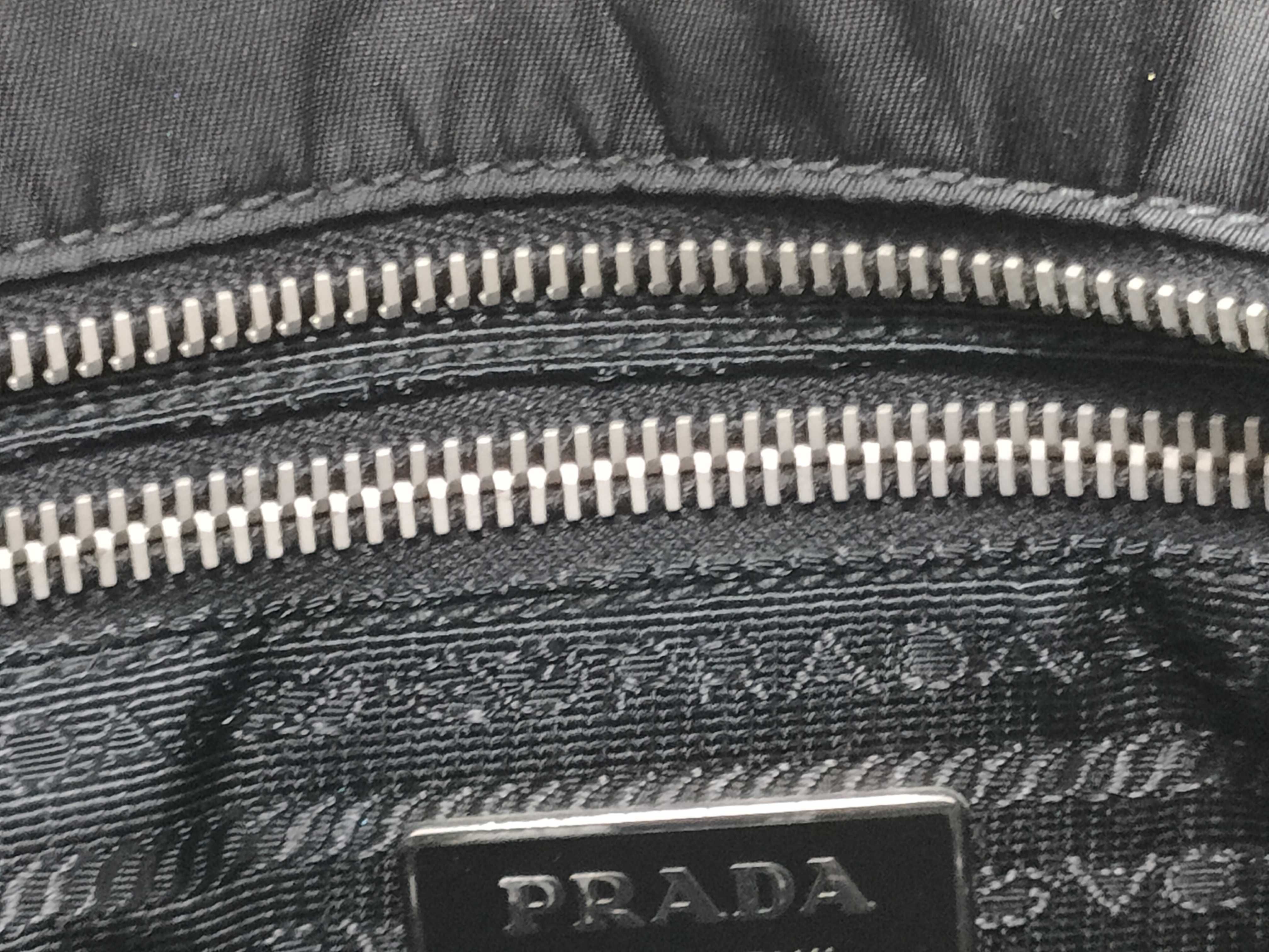 Nylon Leather Tote Bag Black 165 Tote Bag — view 12