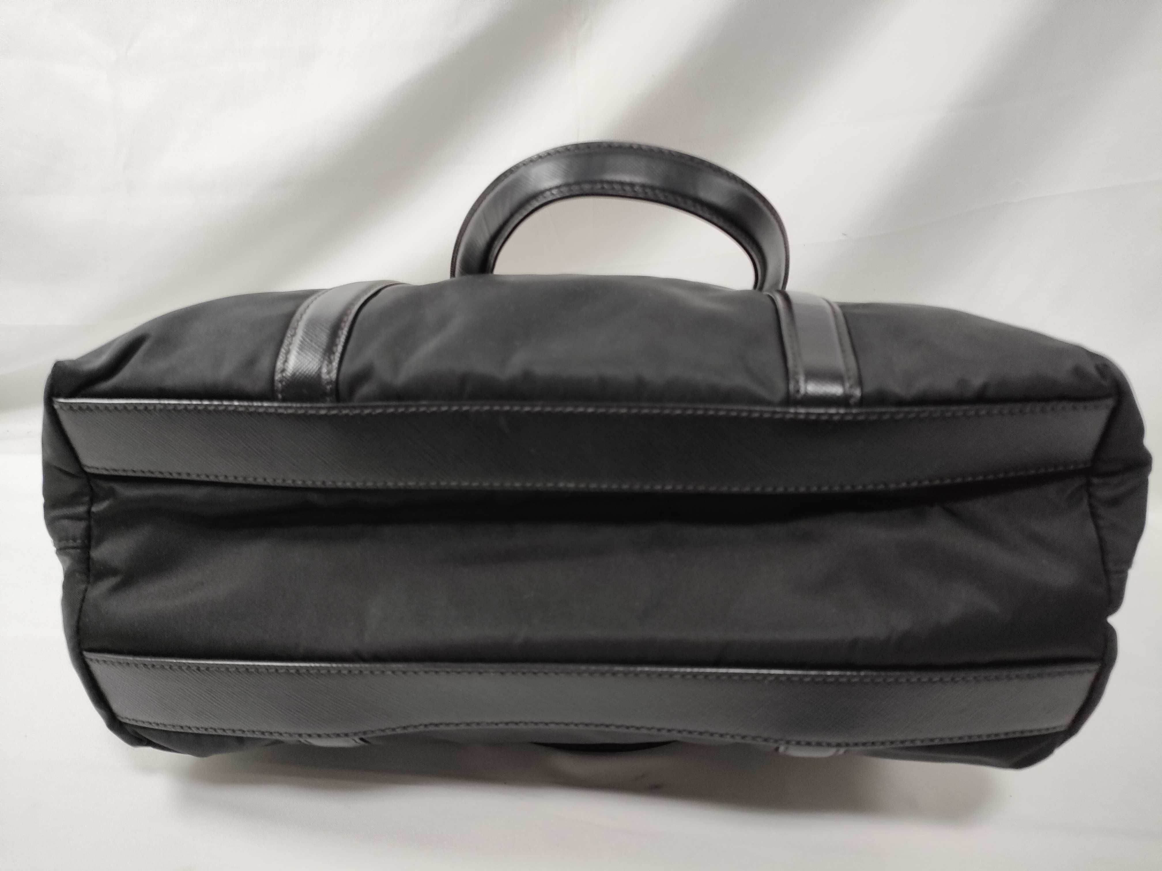 Nylon Leather Tote Bag Black 165 Tote Bag — view 8