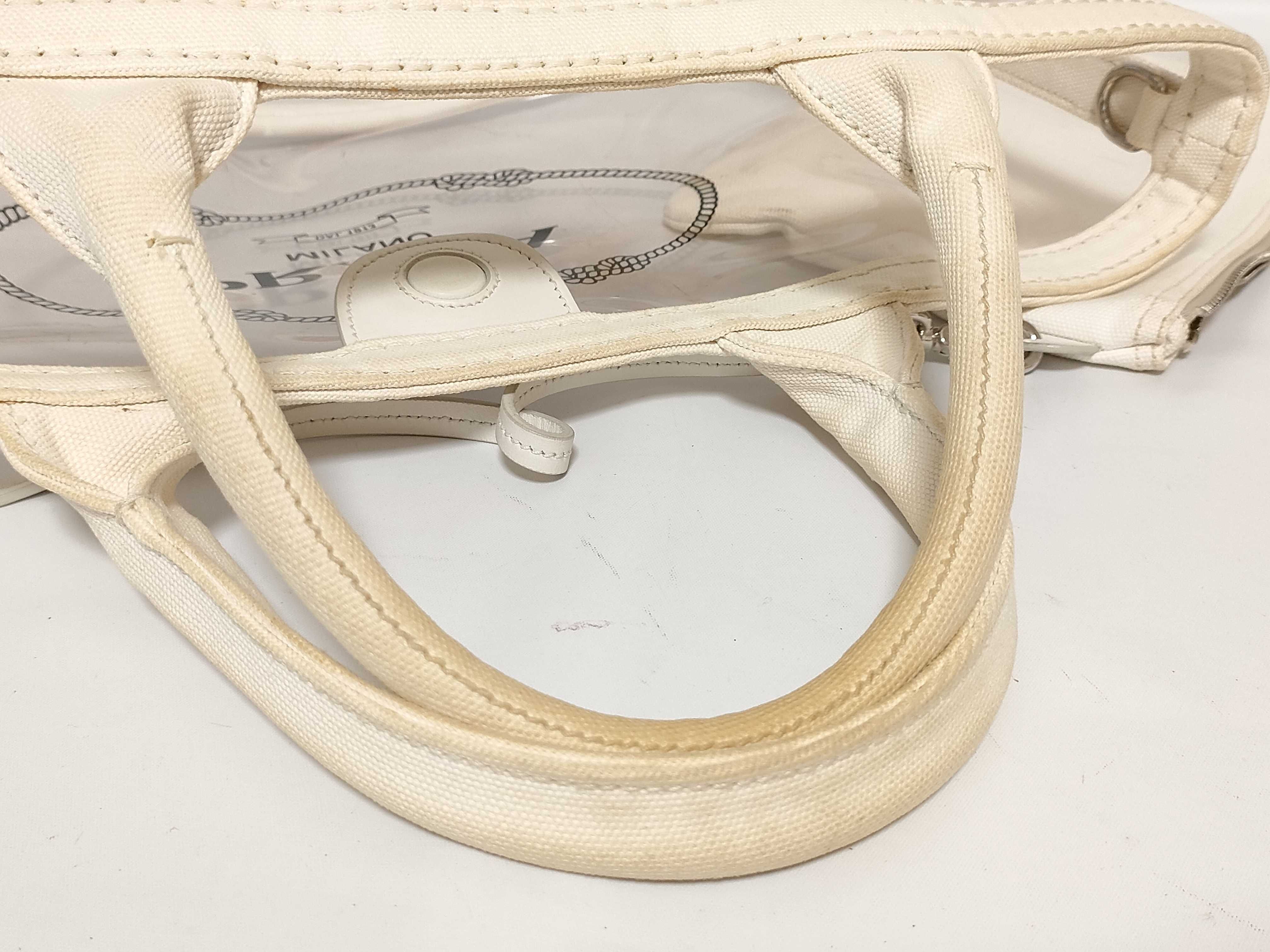 Canapa Vinyl 2-Way Handbag White 1BG187 Handbag — view 3
