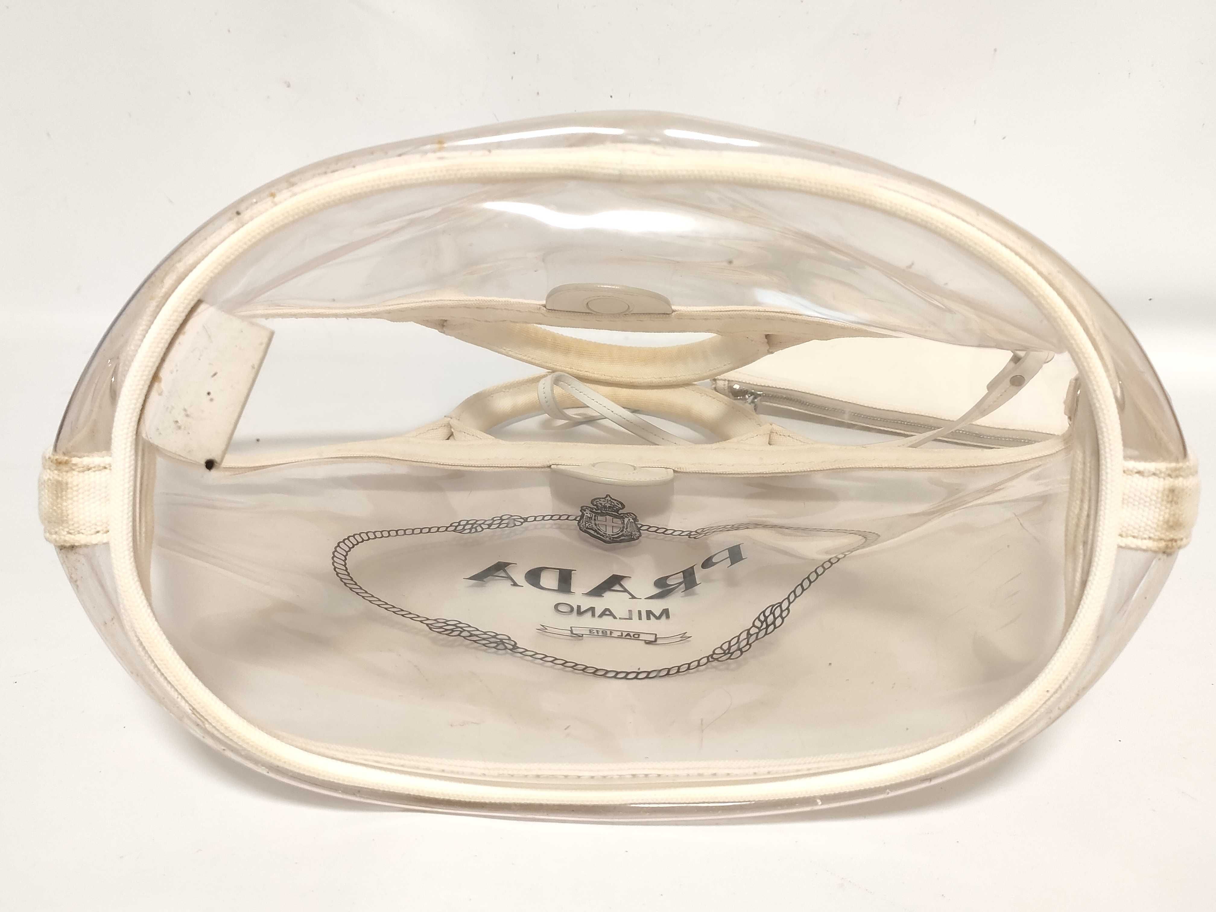 Canapa Vinyl 2-Way Handbag White 1BG187 Handbag — view 8