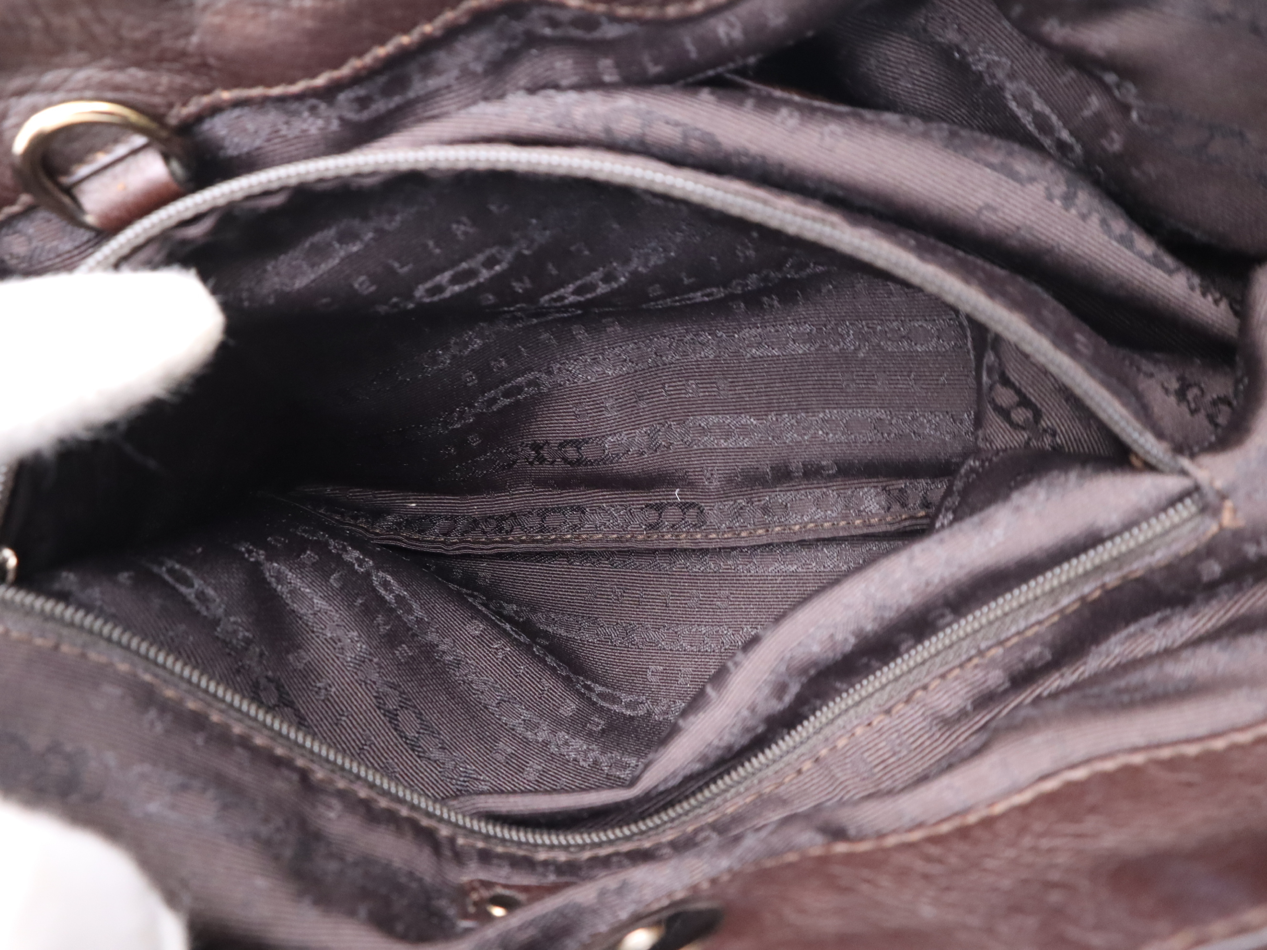 Leather Pillow Small Handbag, Dark Brown, Silver Hardware, Includes Shoulder Strap, Dust Bag, and Charm. — view 11