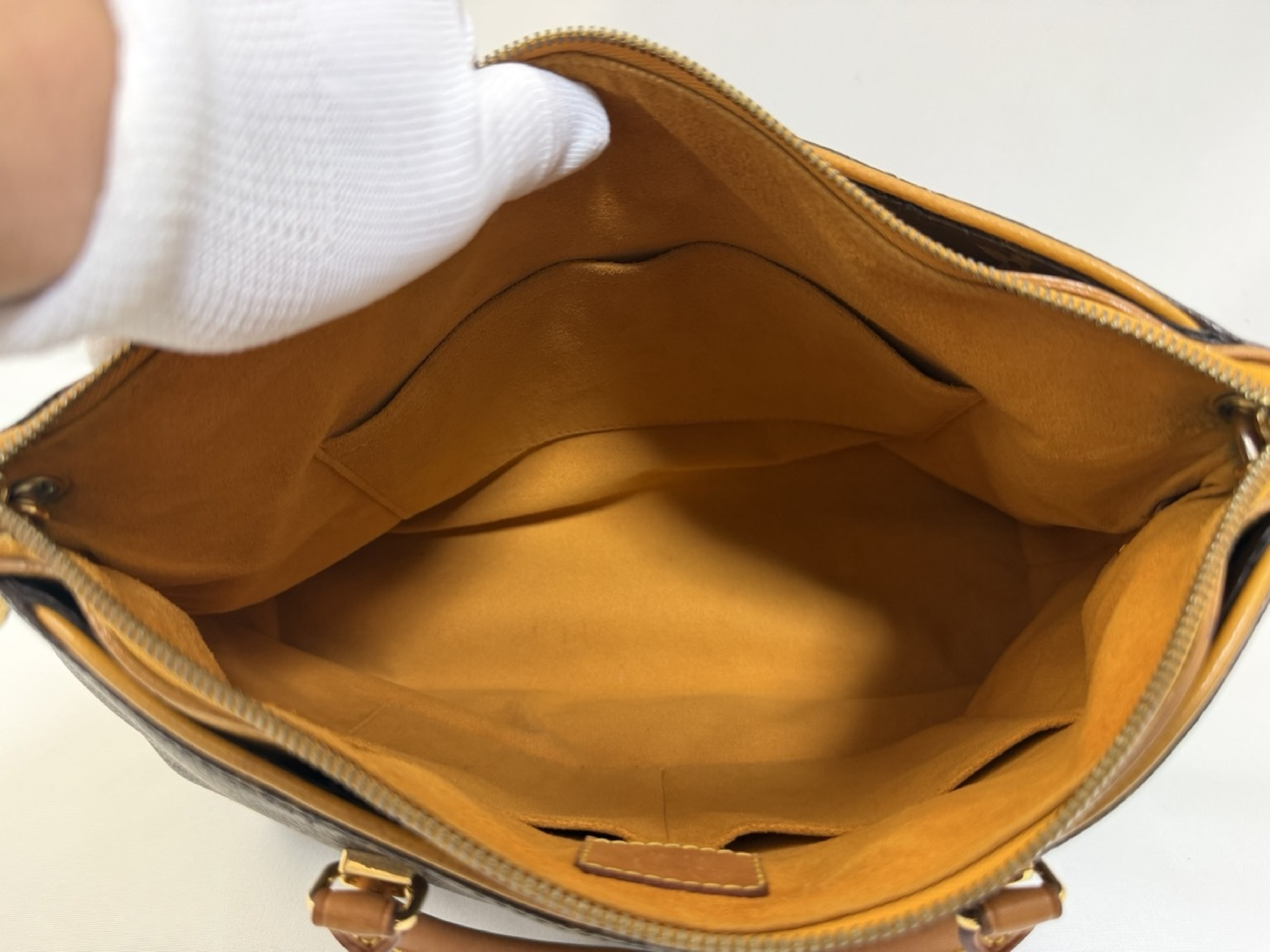 M40929 Monogram Pallas Saffron Shoulder Bag with Shoulder Strap — view 10