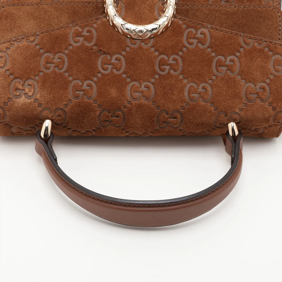 Dionysus Suede 2-Way Handbag, Brown, 813400 — view 5